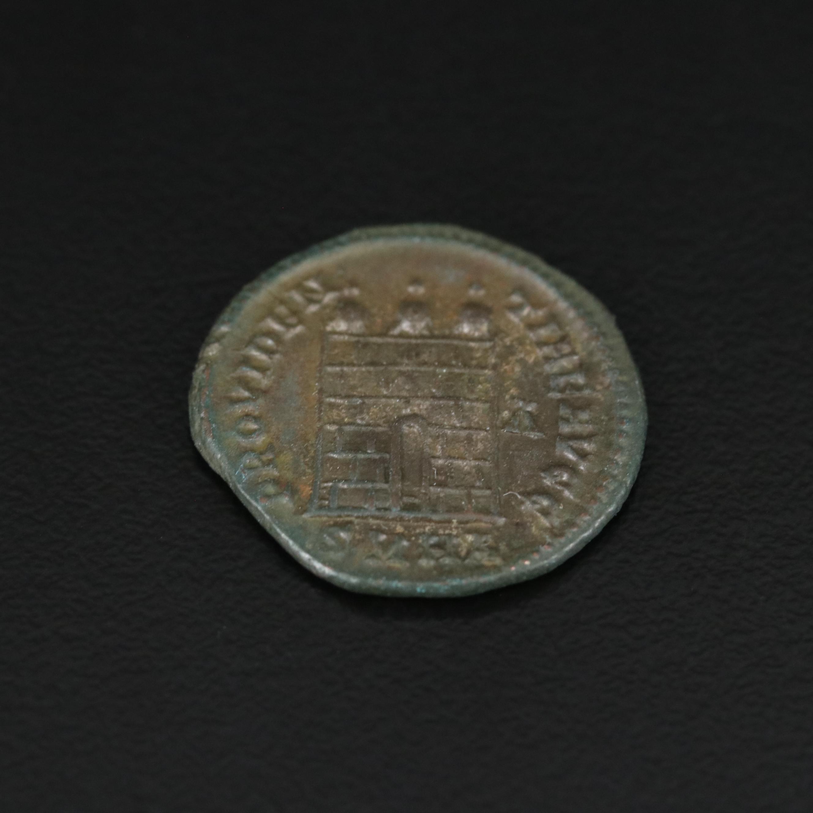 Ancient Roman Imperial Follis Coin of Licinius I, ca. 308 A.D.