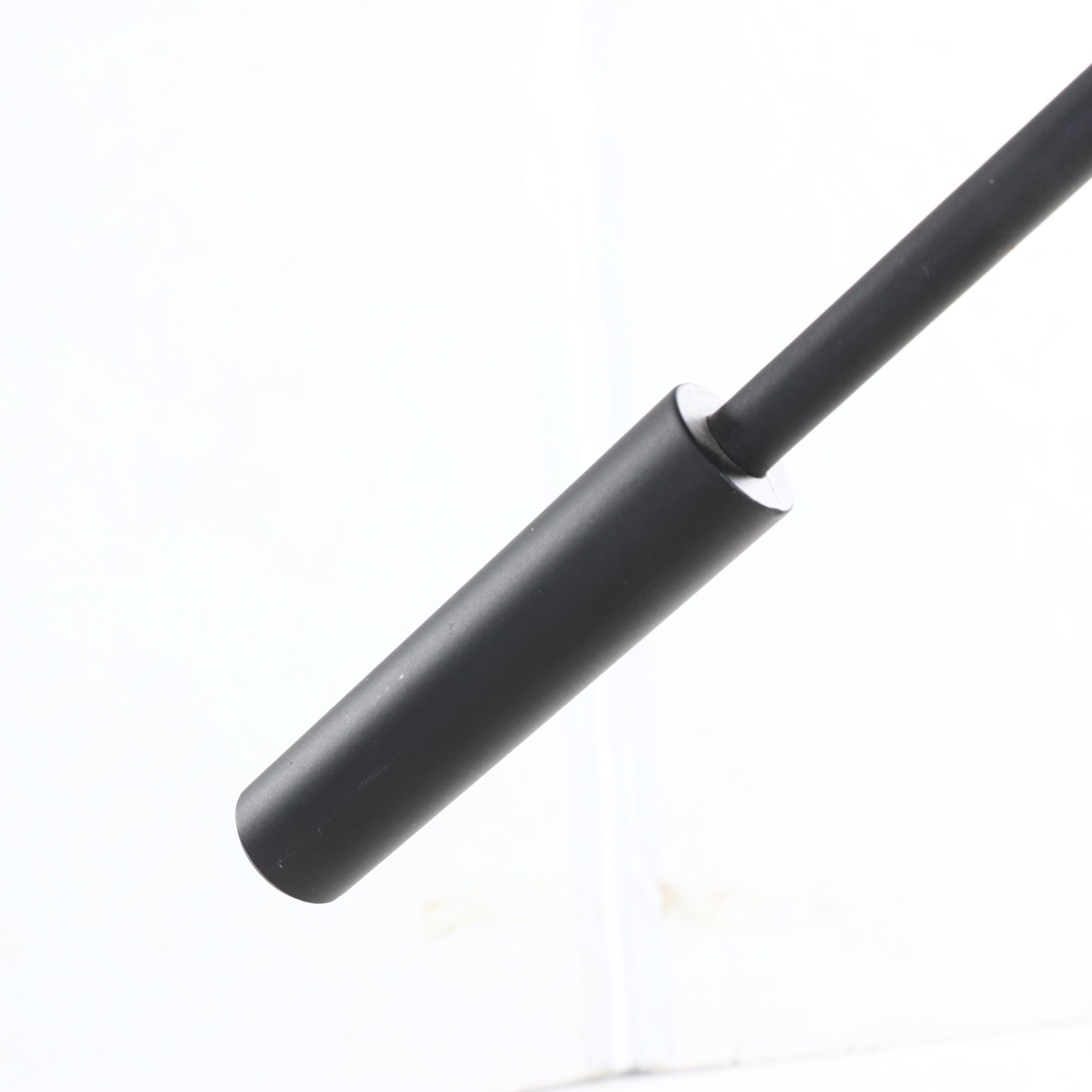 Double Weighted Arm Black Metal Halogen Floor Lamp