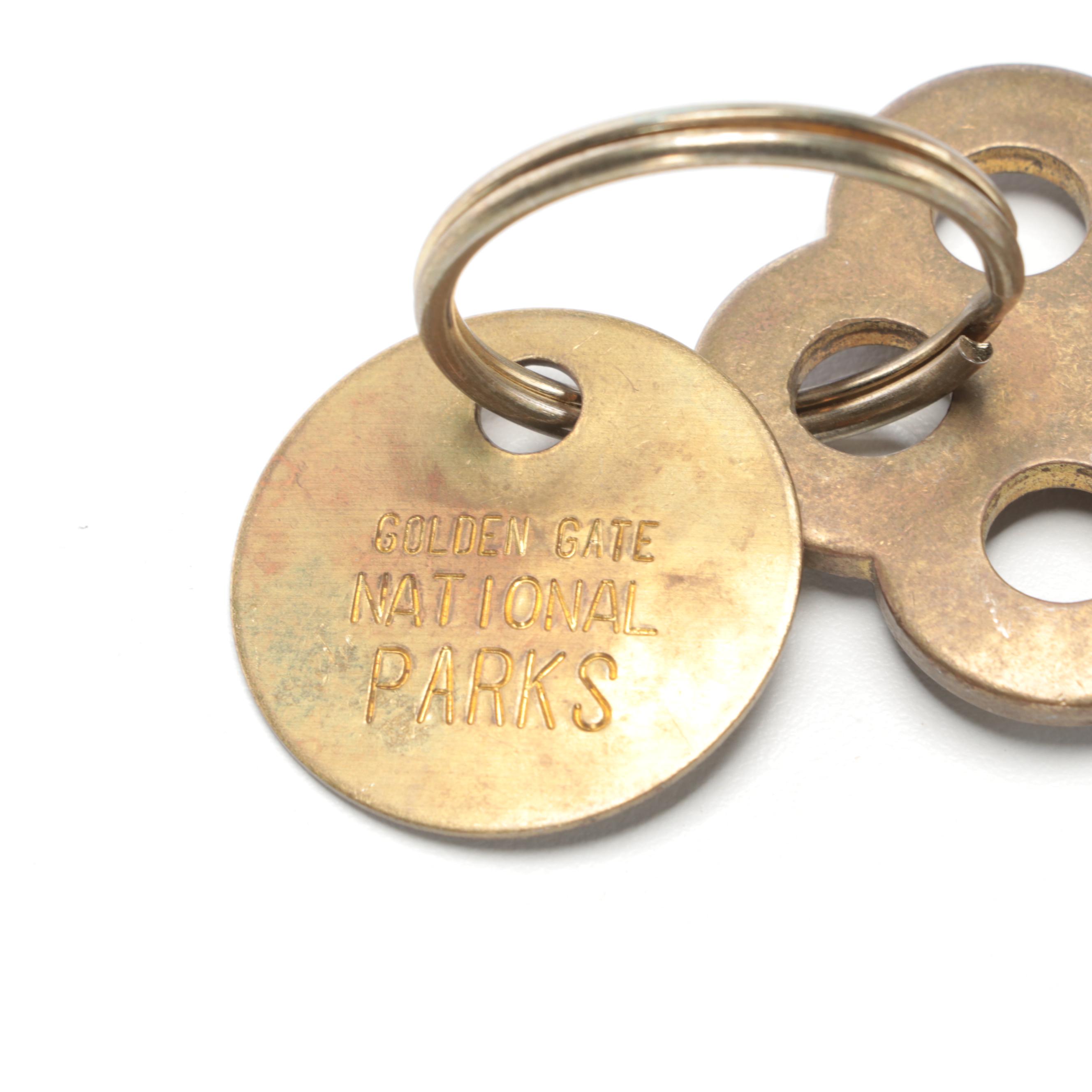 Skeleton Key, Golden Gate National Park Key and Other Brass Keys