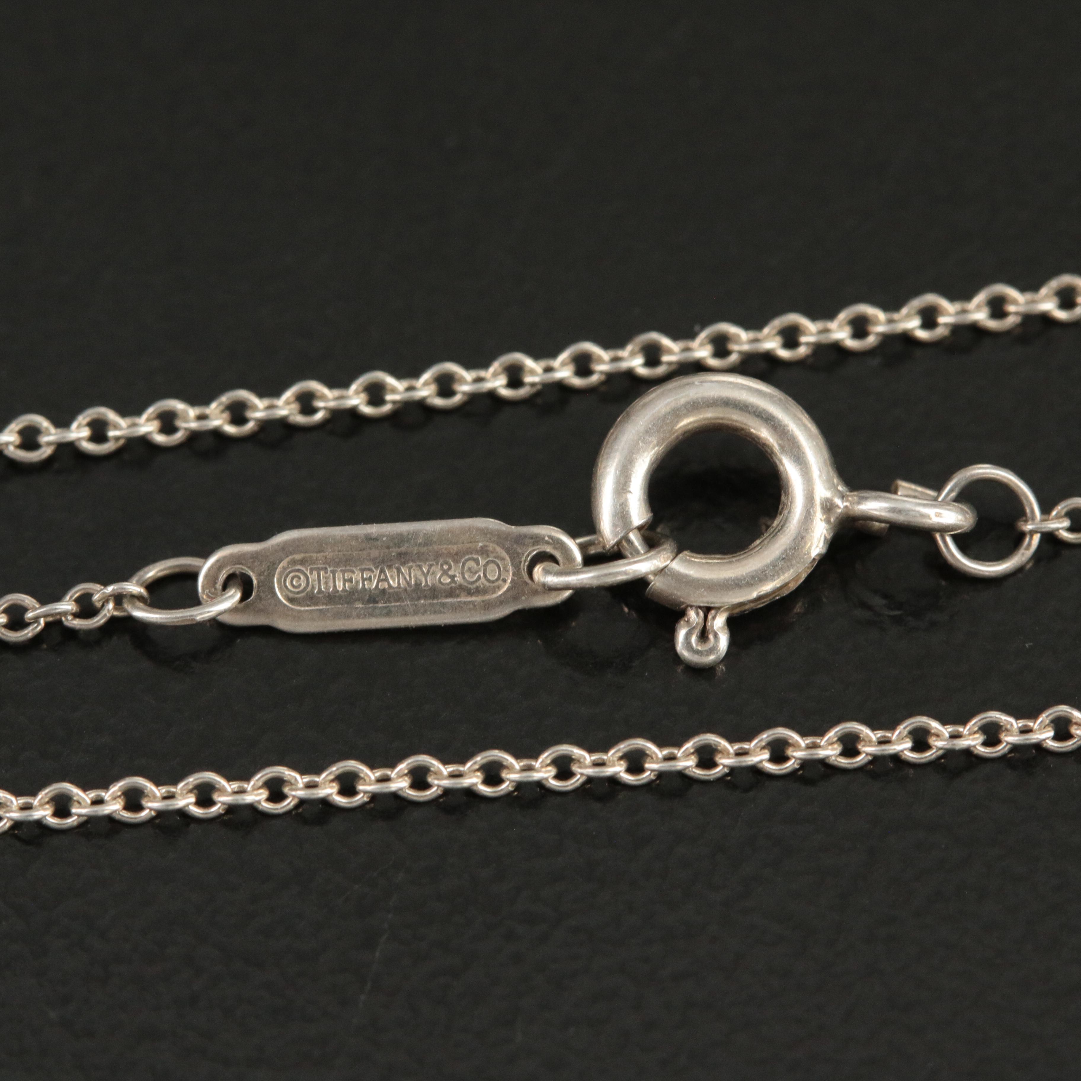 Tiffany & Co. Sterling "Open Heart" Necklace and Ring