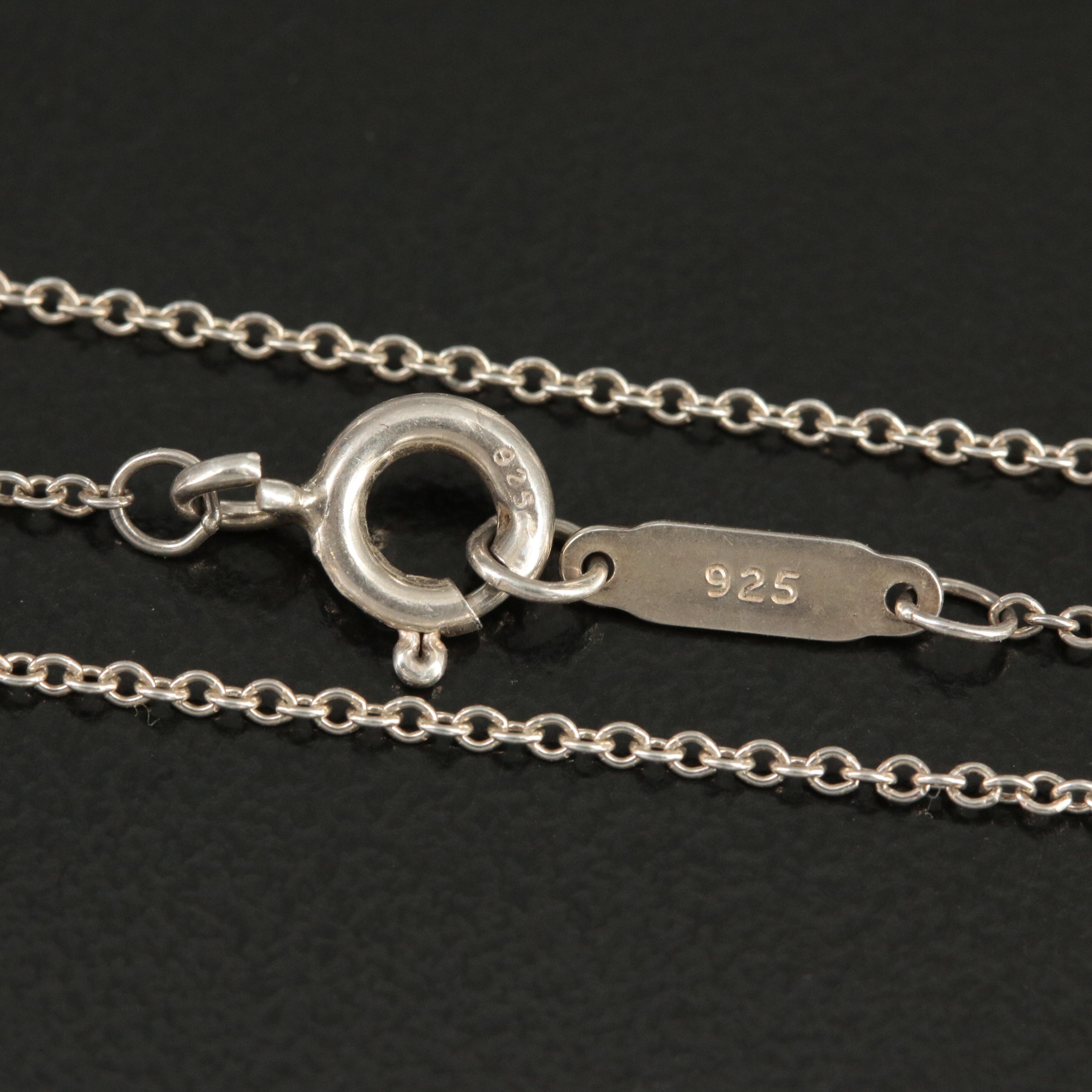 Tiffany & Co. Sterling "Open Heart" Necklace and Ring