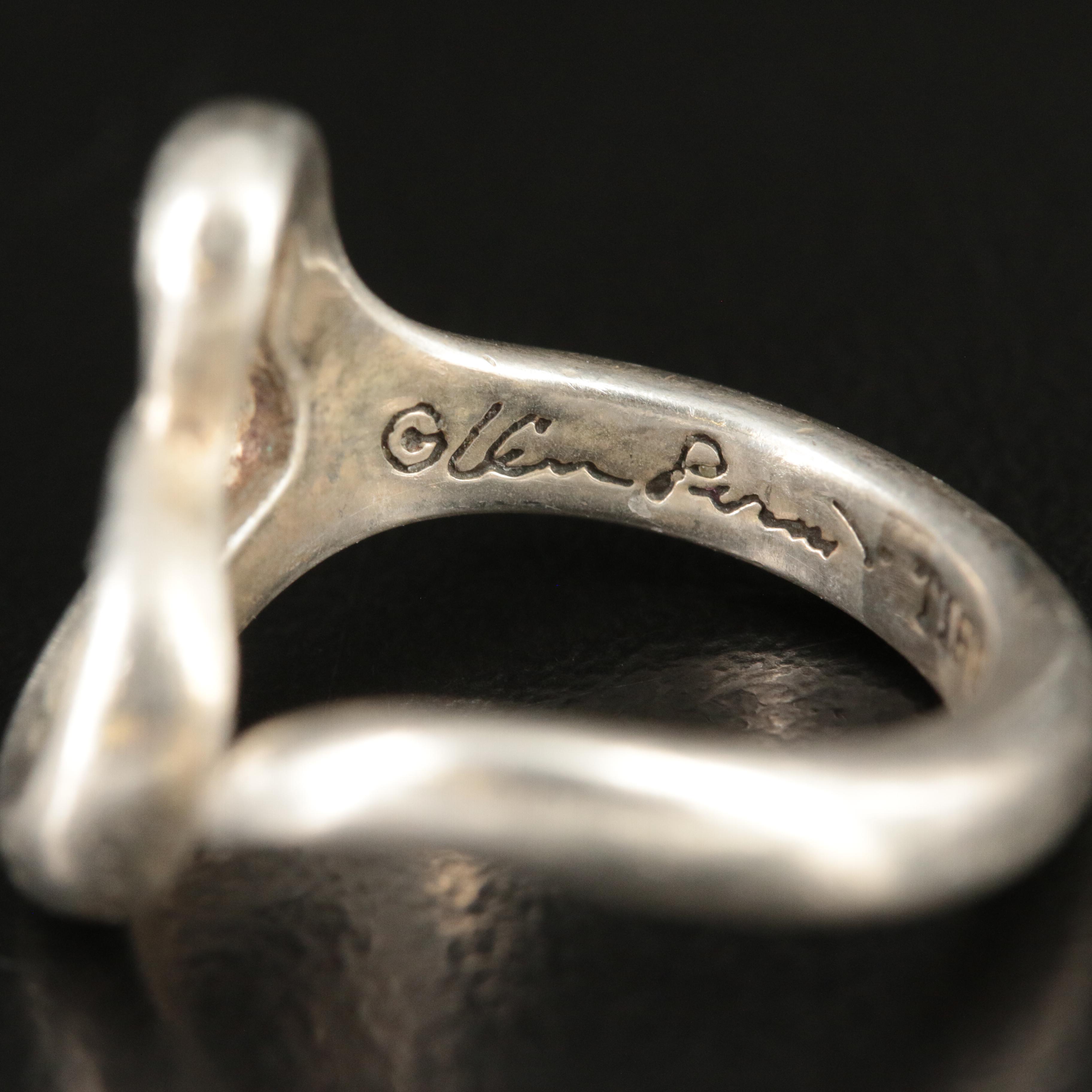 Tiffany & Co. Sterling "Open Heart" Necklace and Ring