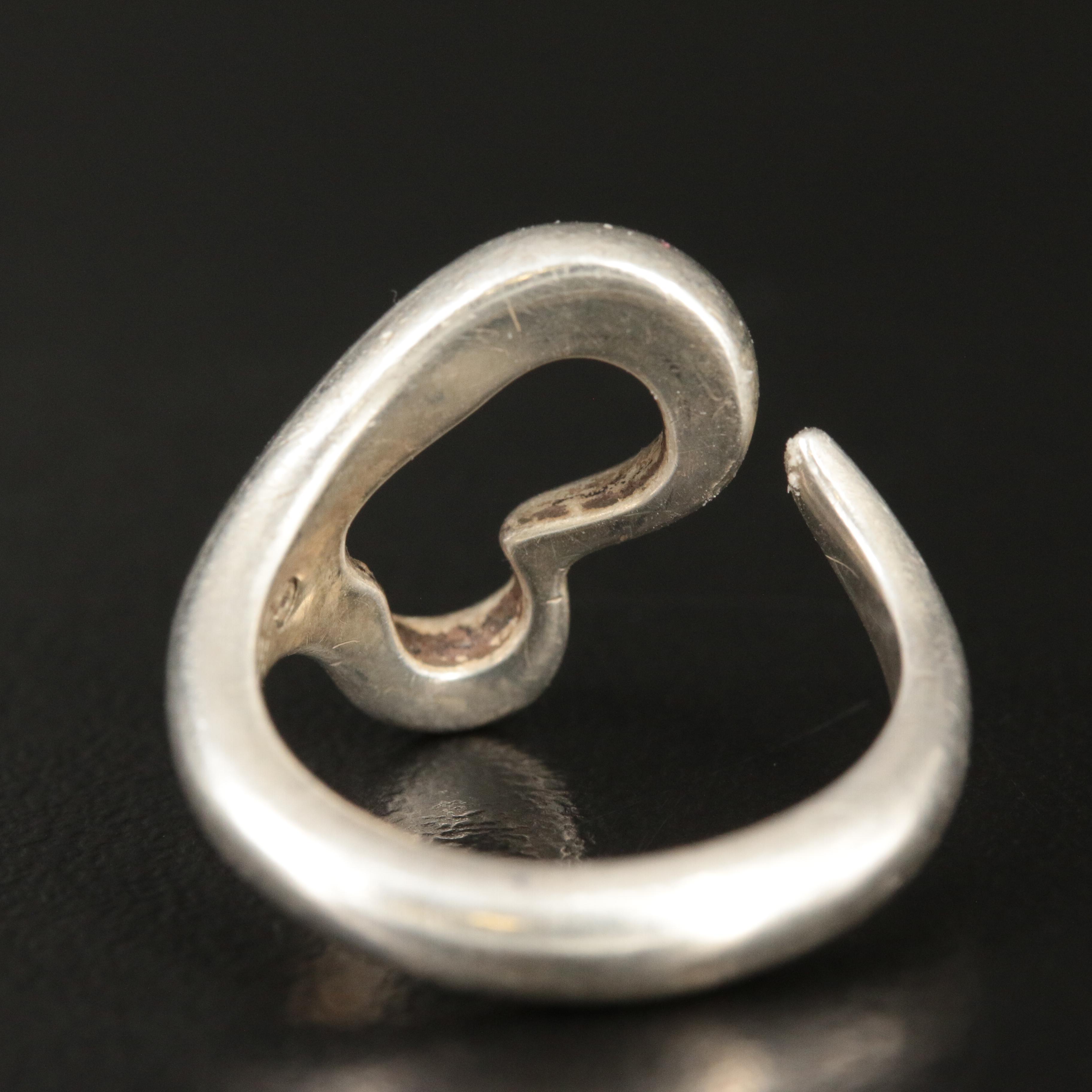 Tiffany & Co. Sterling "Open Heart" Necklace and Ring