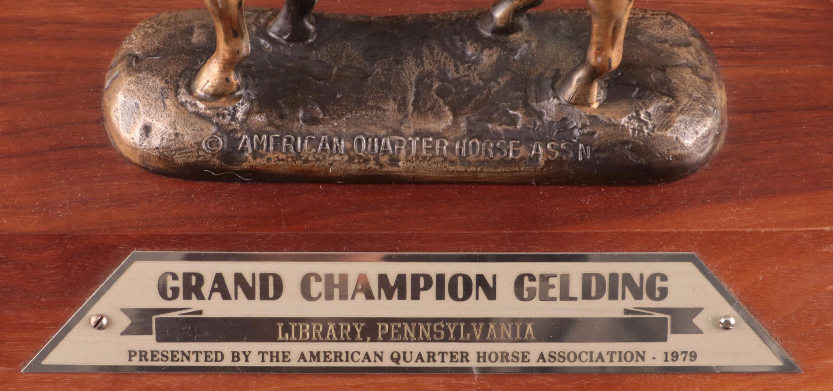 American Quarter Horse Association Grand Champion Gelding Trophy, 1979