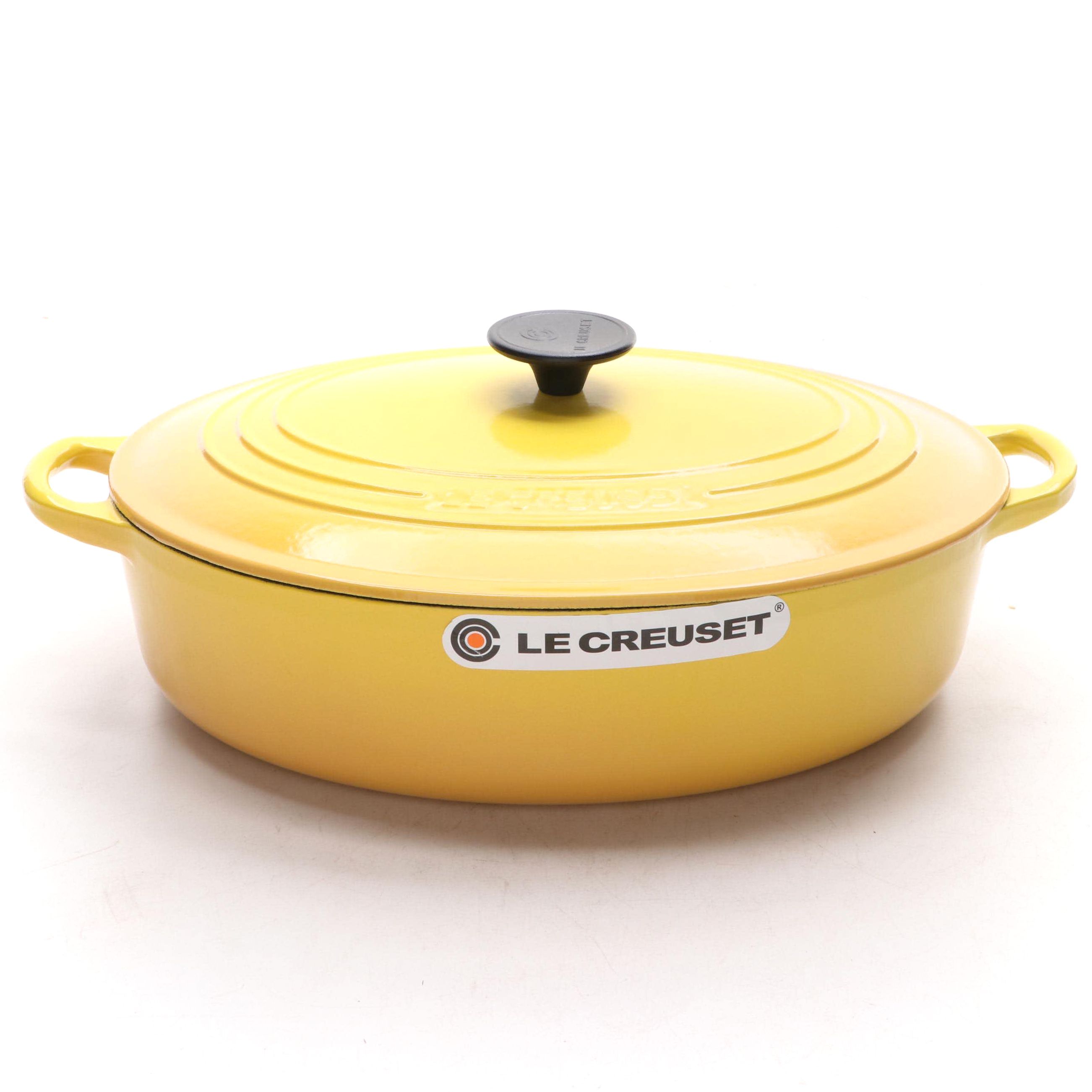 Le Creuset 5 Qt. Dijon Yellow Enameled Cast Iron Risotto Pot | EBTH