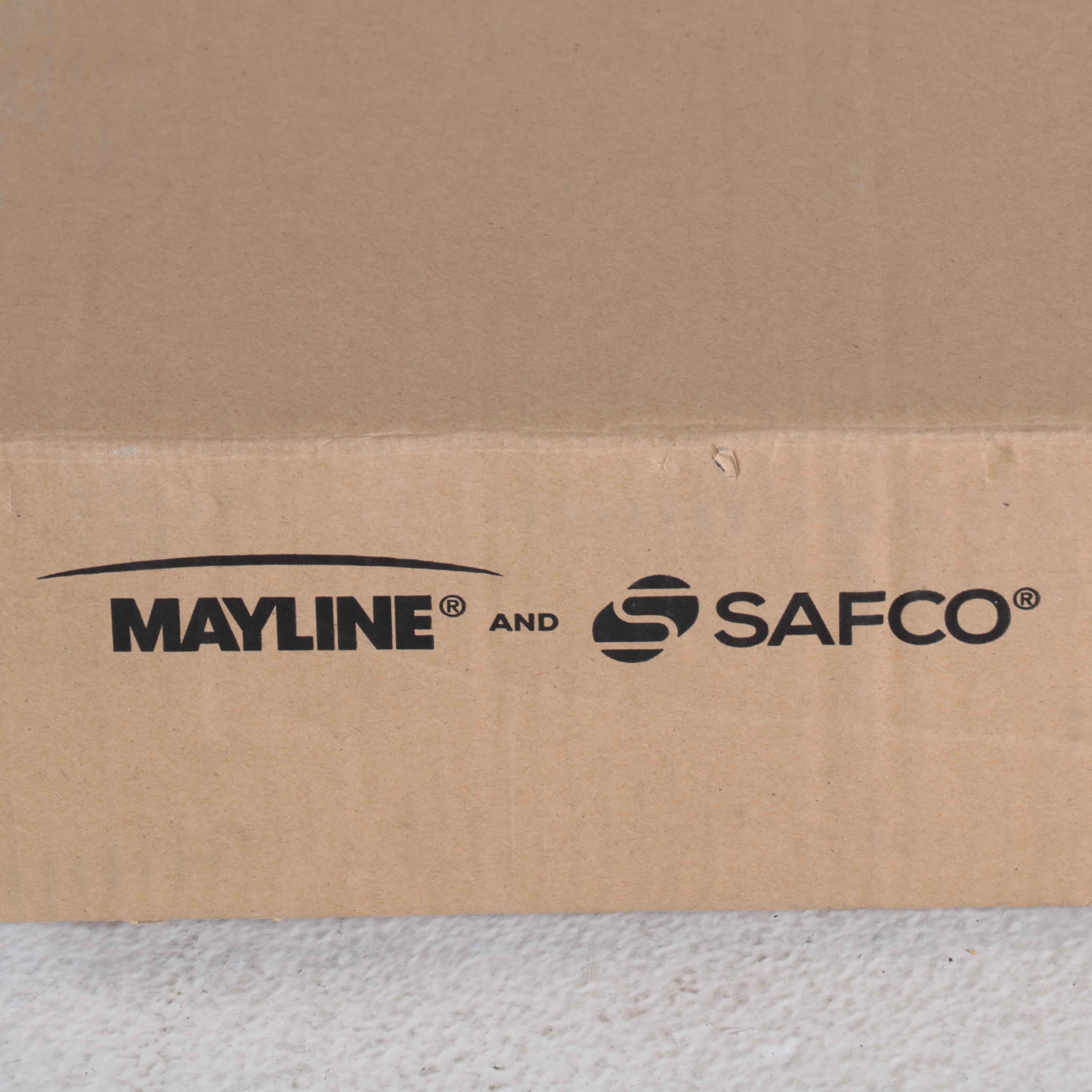 Mayline / Safco Connect Laptop C Table and Desktop Sit Stand WorkStation