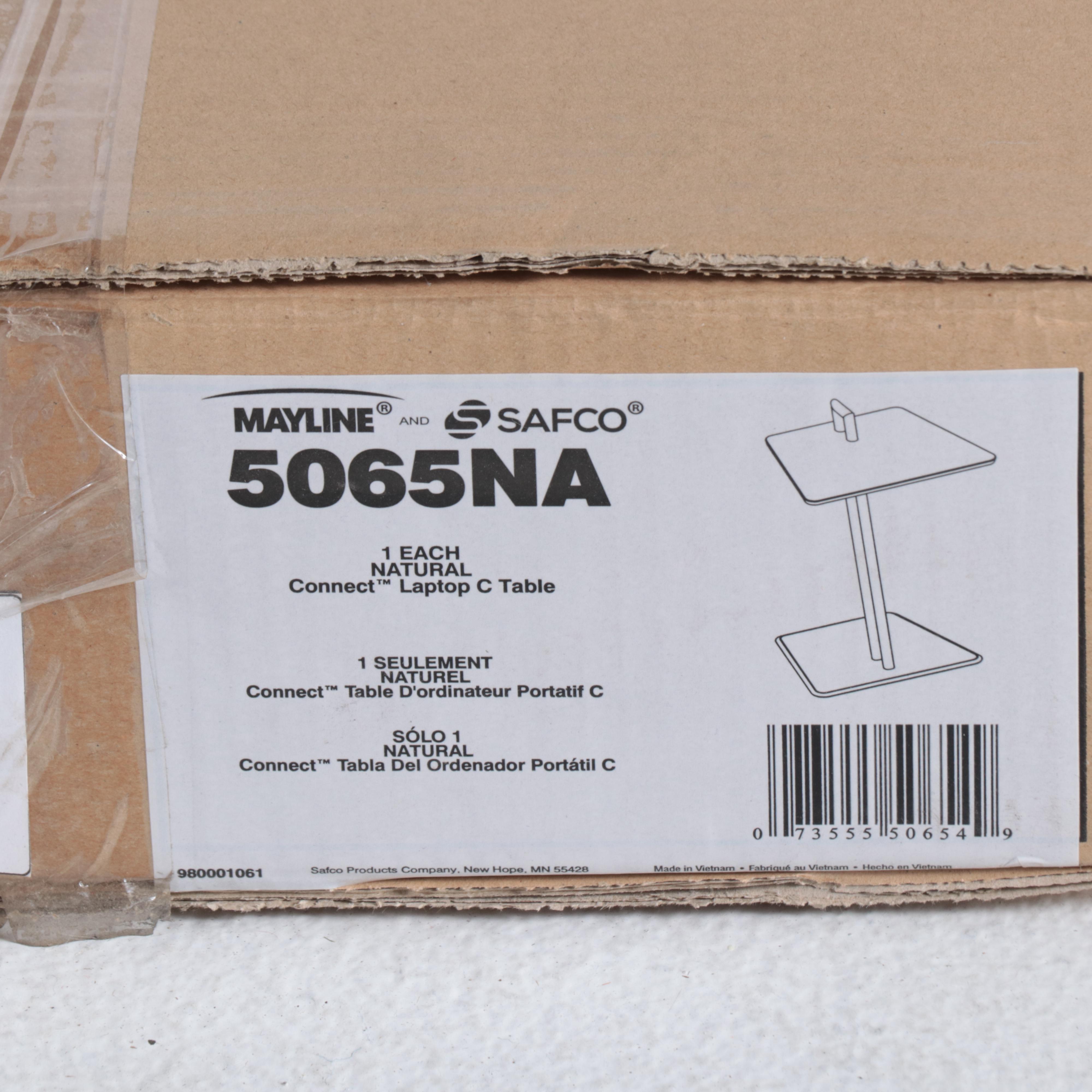 Mayline / Safco Connect Laptop C Table and Desktop Sit Stand WorkStation