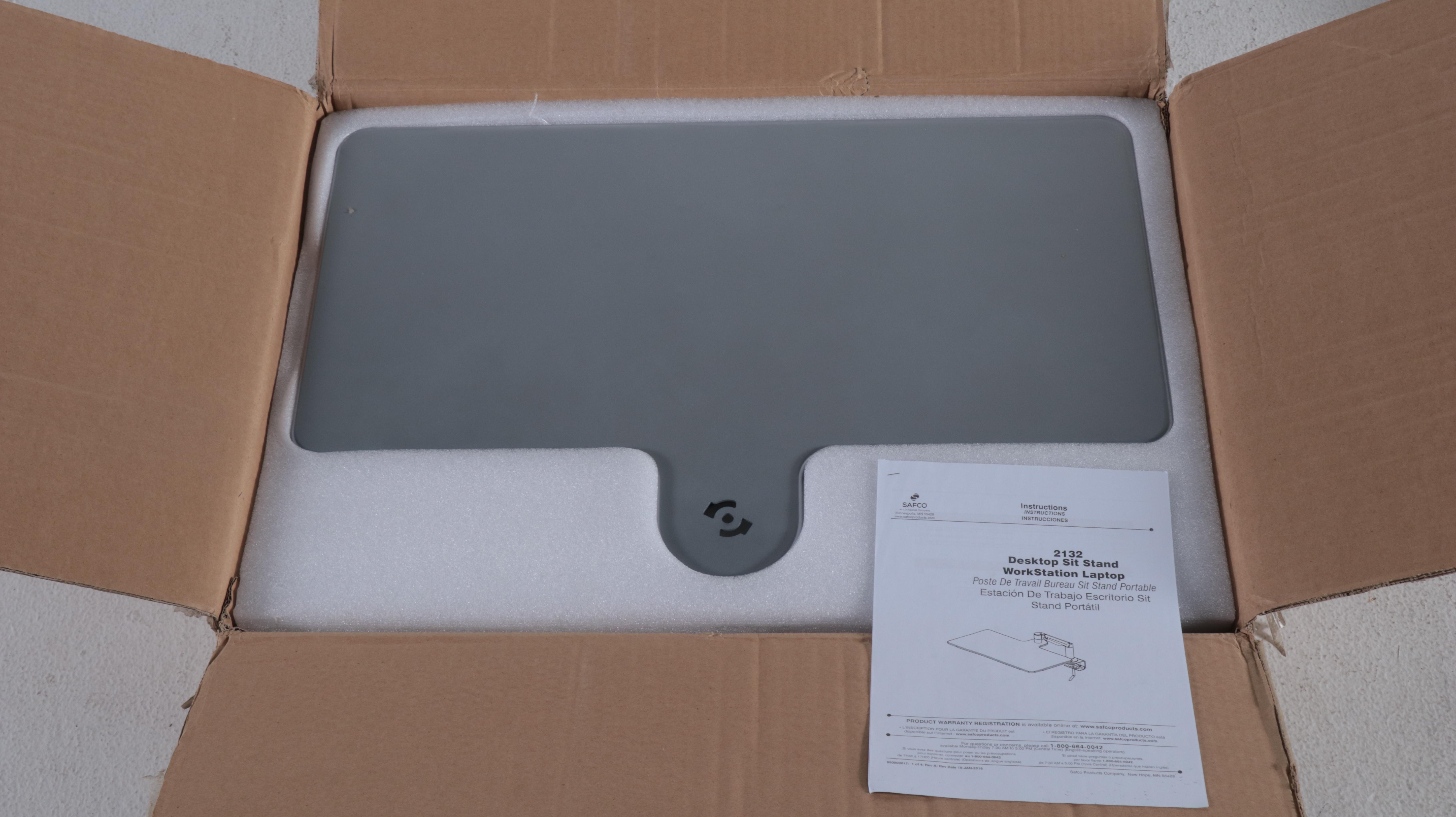 Mayline / Safco Connect Laptop C Table and Desktop Sit Stand WorkStation