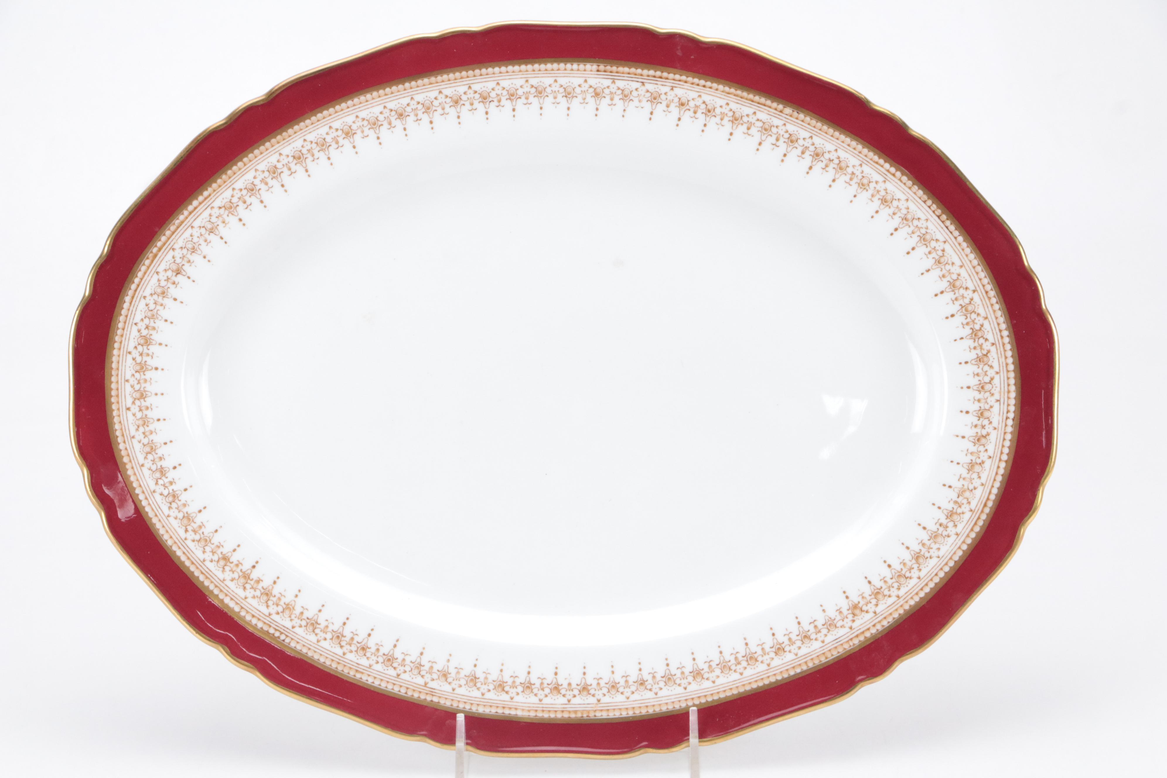 Royal Worcester "Regency Ruby" Bone China Dinnerware