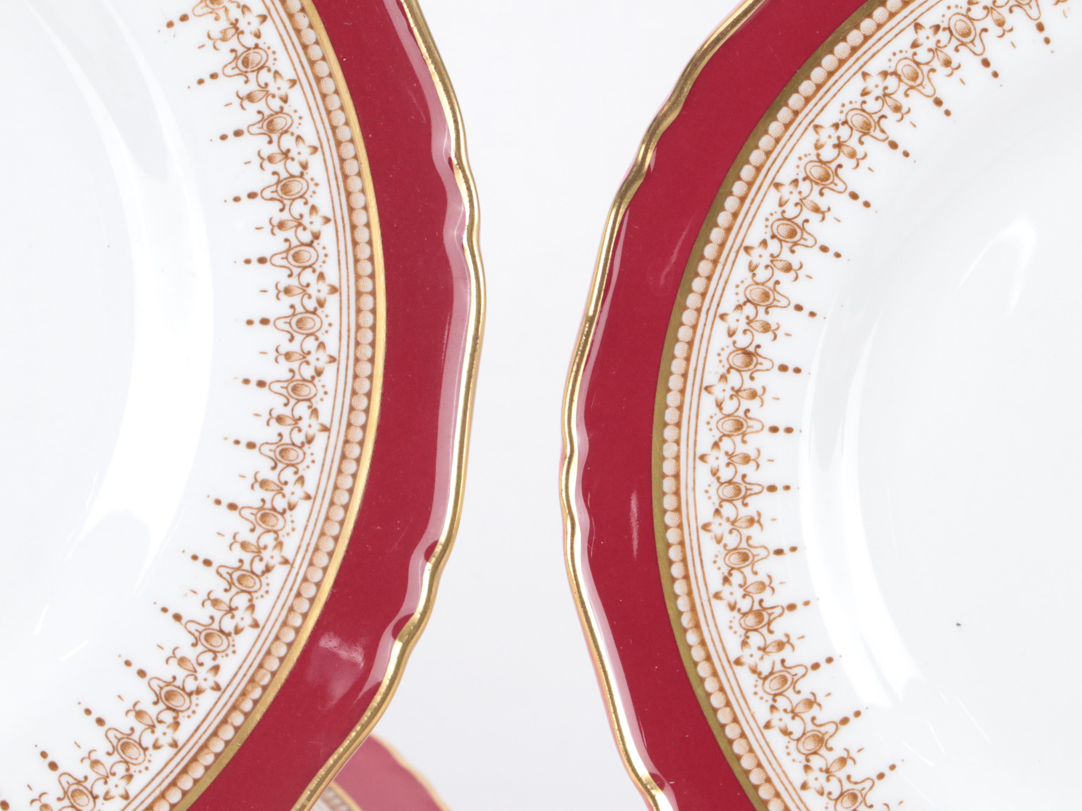 Royal Worcester "Regency Ruby" Bone China Dinnerware