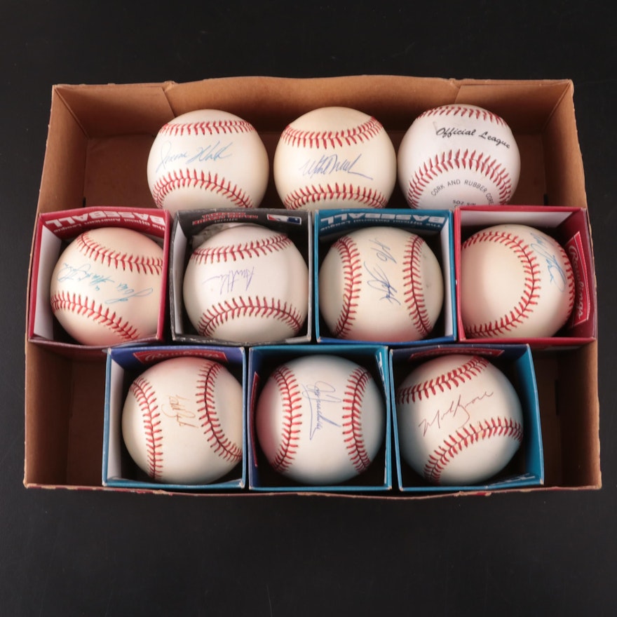 Mark Grace, Austin Kearns, Tom Gordon, and More Signed Rawlings Baseballs