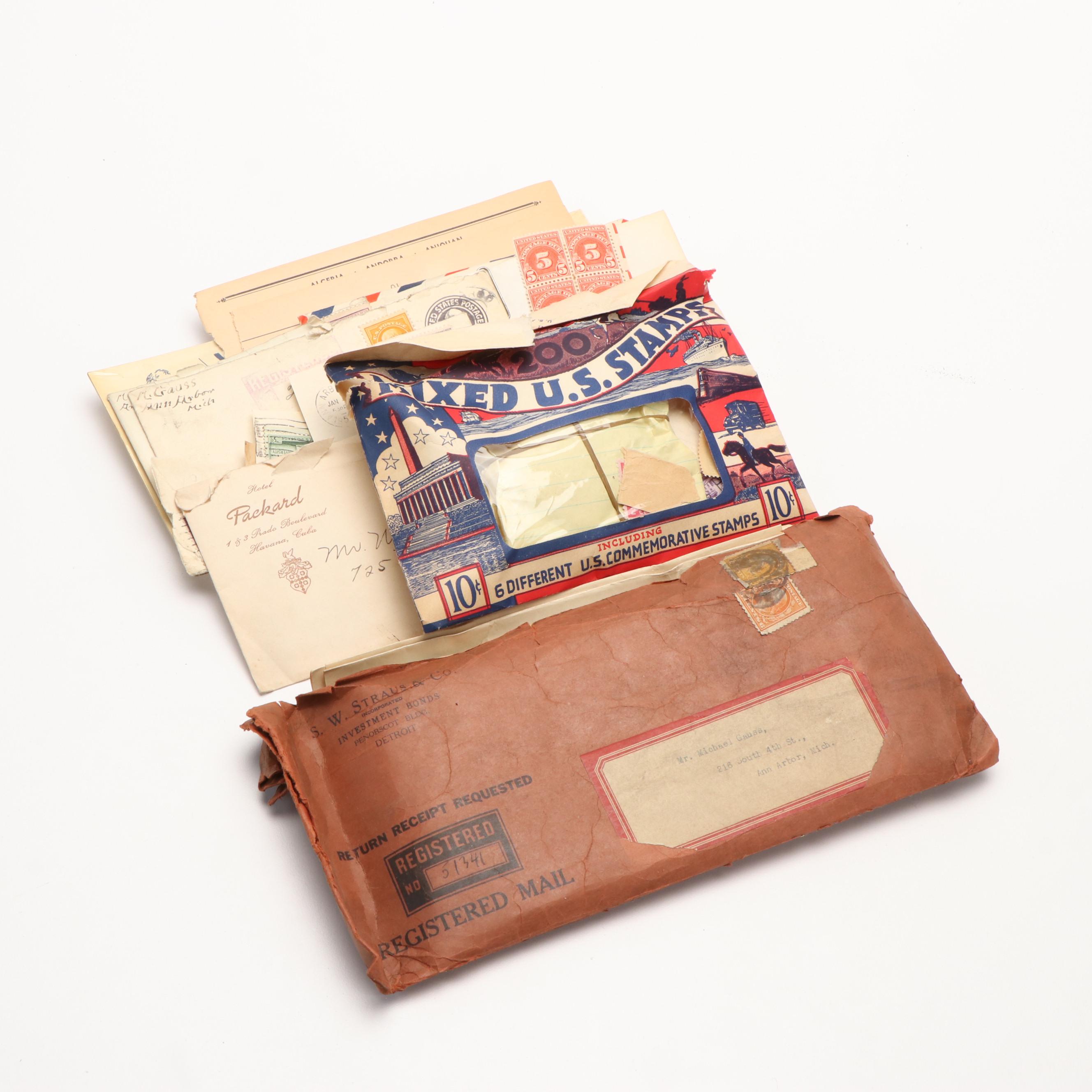 Assortment of U.S. Postage Stamps