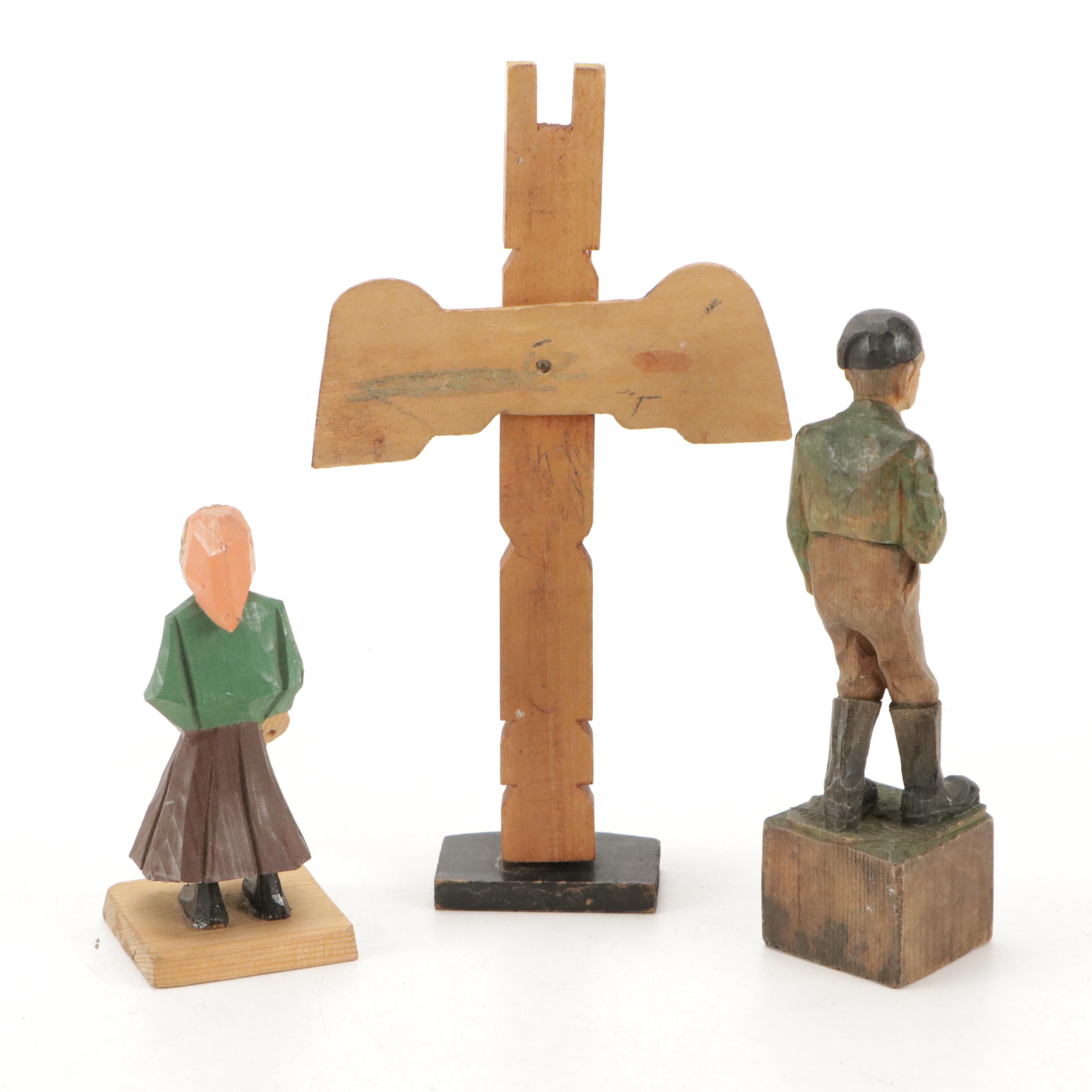 Japanese Kokeshi Doll, Southeast Asian Marionette, and More Collectibles