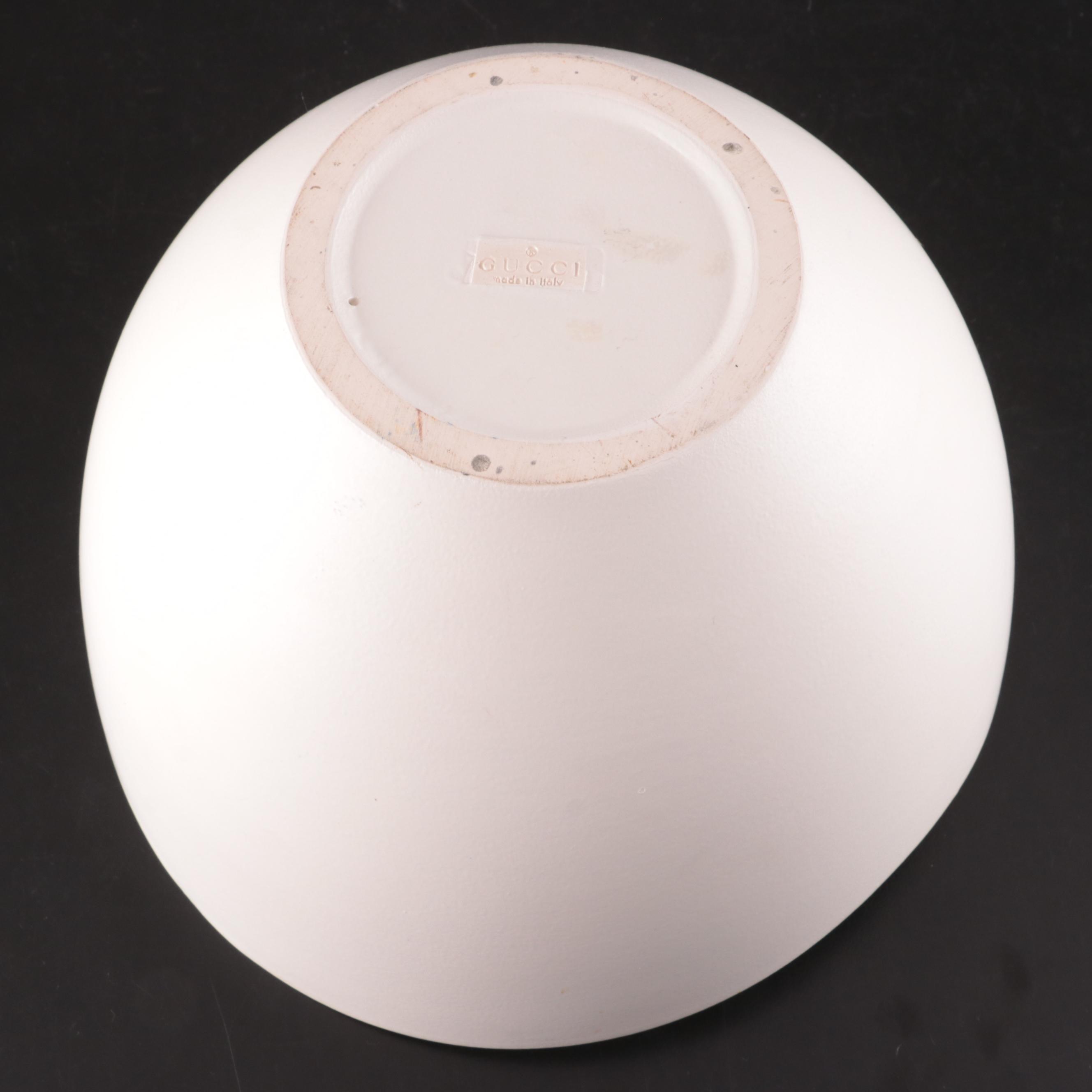 Gucci Italian Modernist Ceramic Bowl