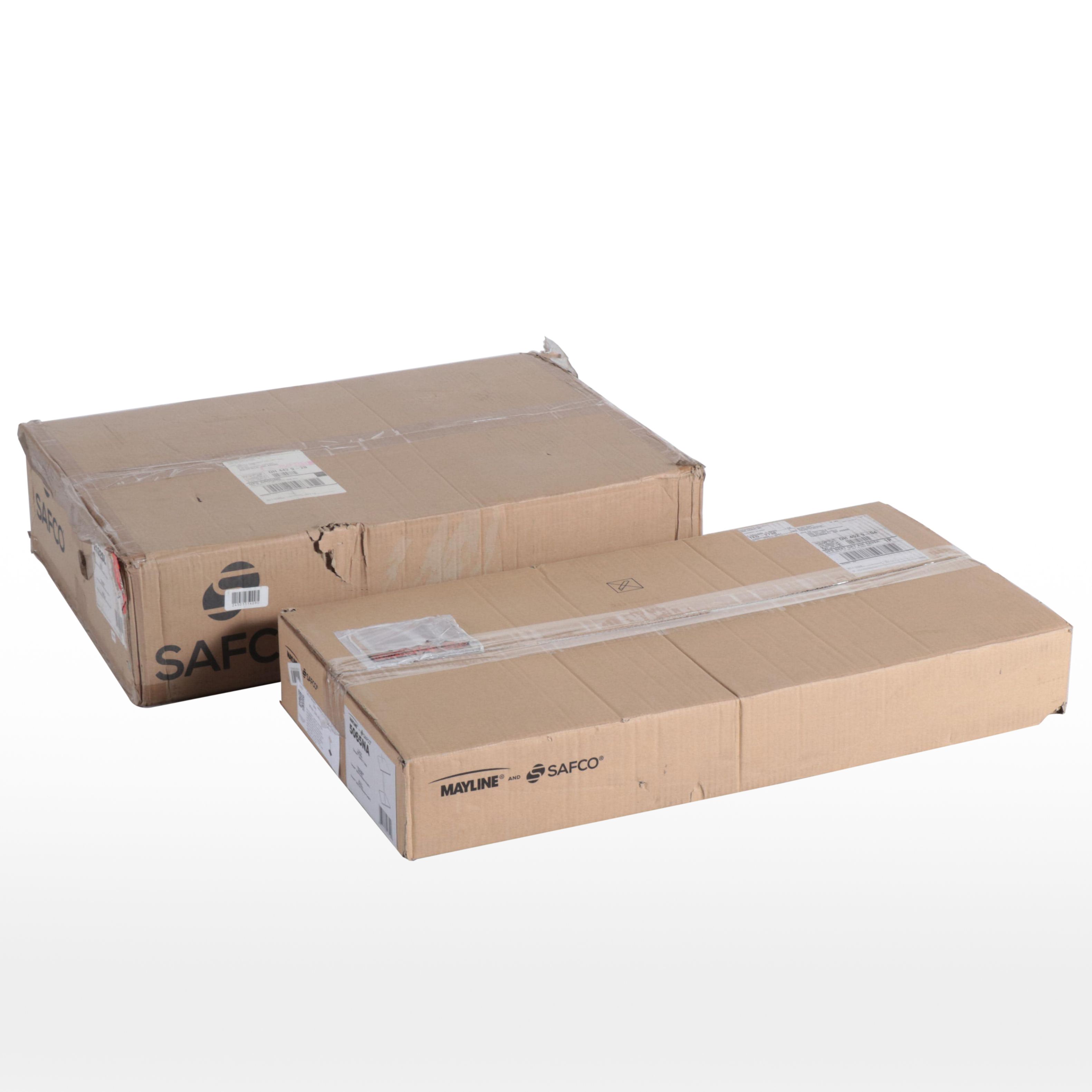 Mayline / Safco Connect Laptop C Table and Desktop Sit Stand WorkStation