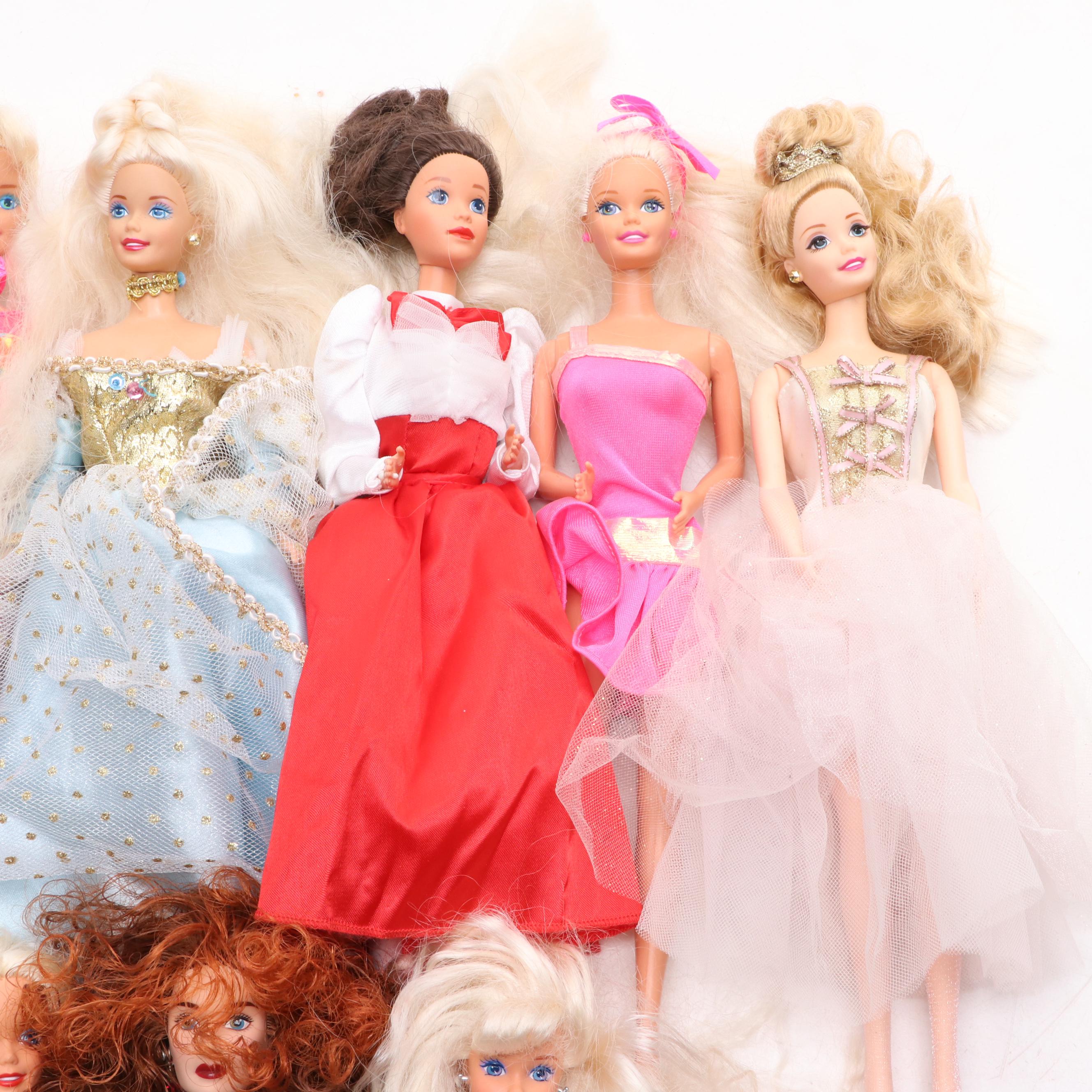 Galoob "Titanic Rose Doll DeWitt Bukate" with Barbie and Other Dolls