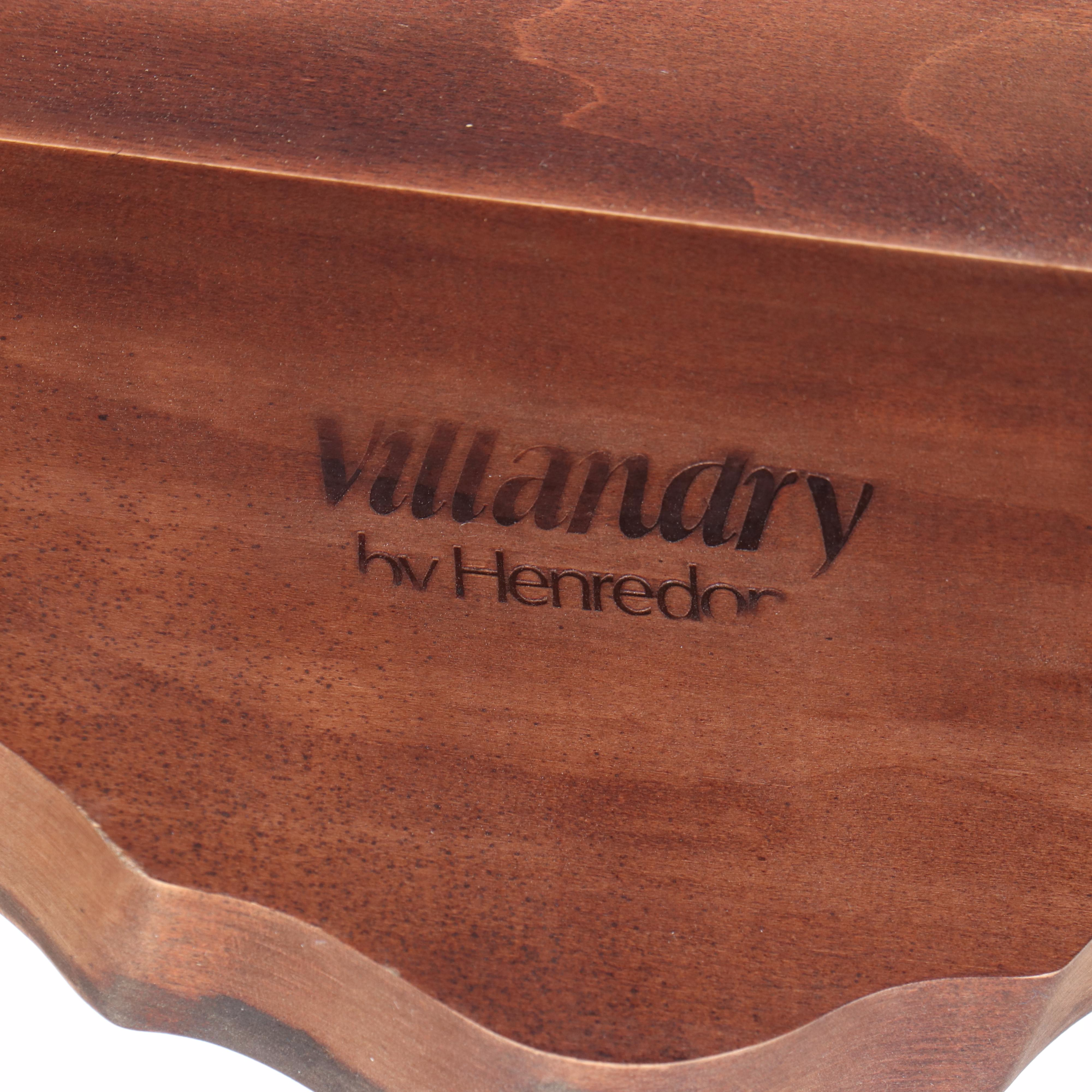 Henredon "Villandry" French Provincial Style Walnut and Maple Console Table