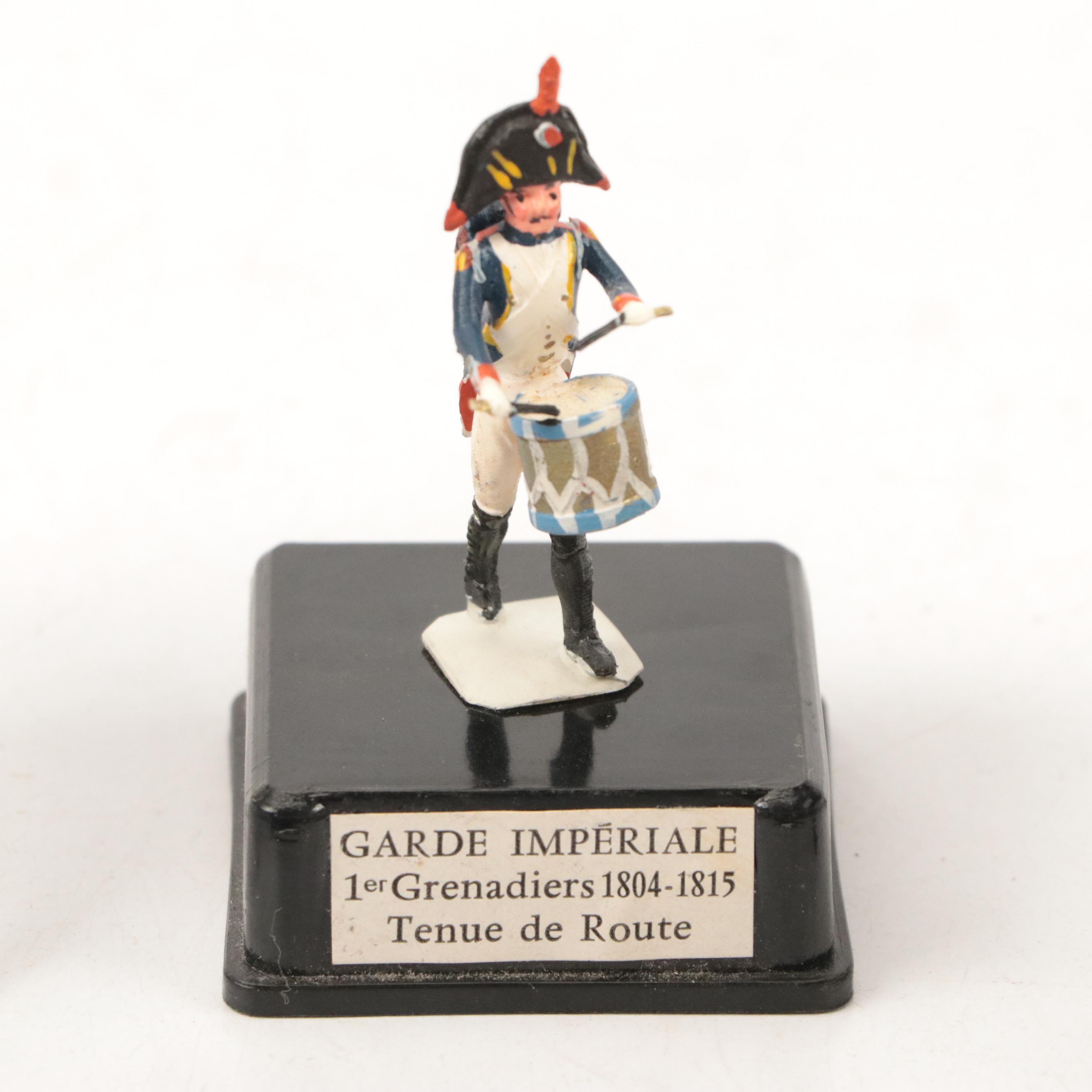 Lead Toy Soldiers with Lead Toy Lincoln Logs Figures