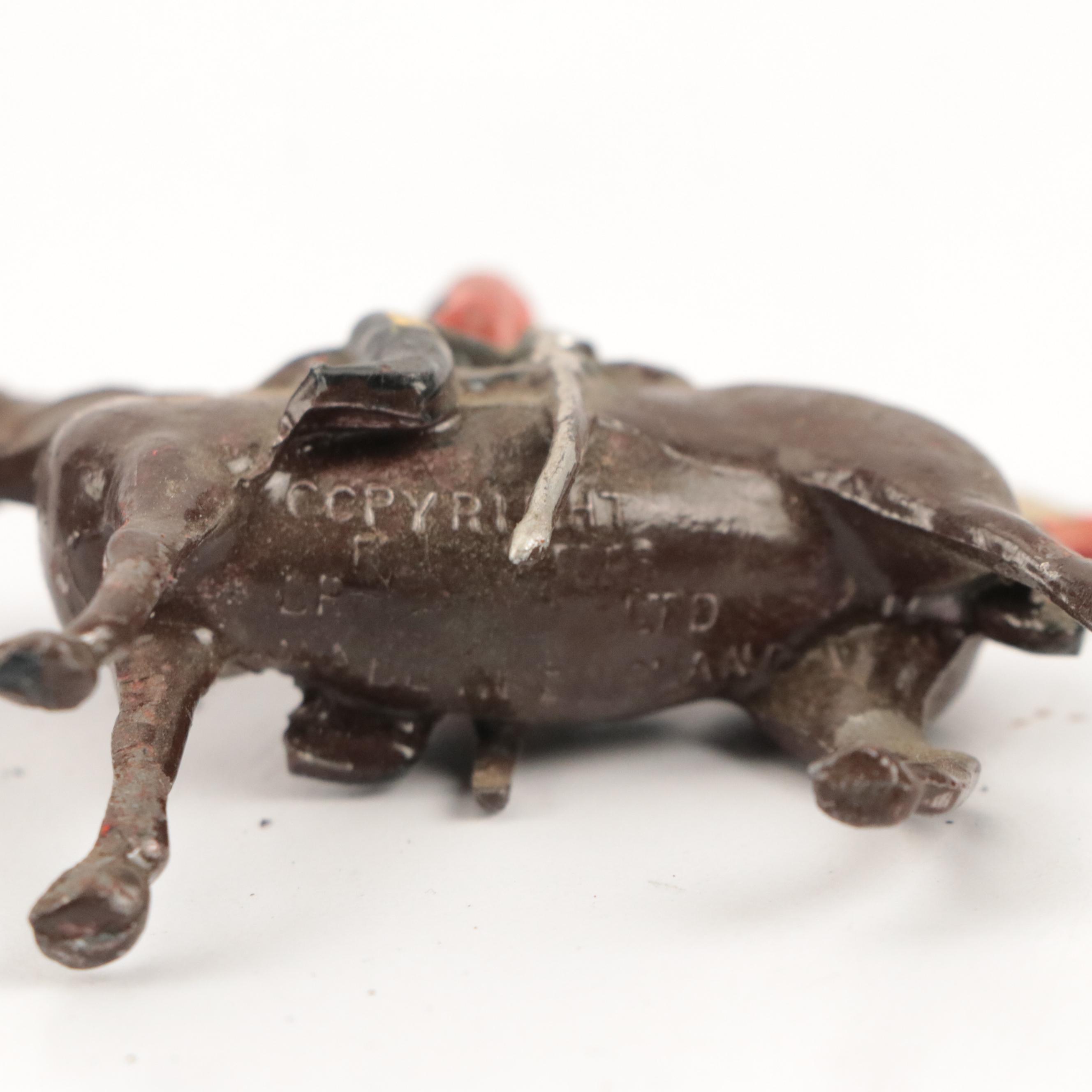 Lead Toy Soldiers with Lead Toy Lincoln Logs Figures