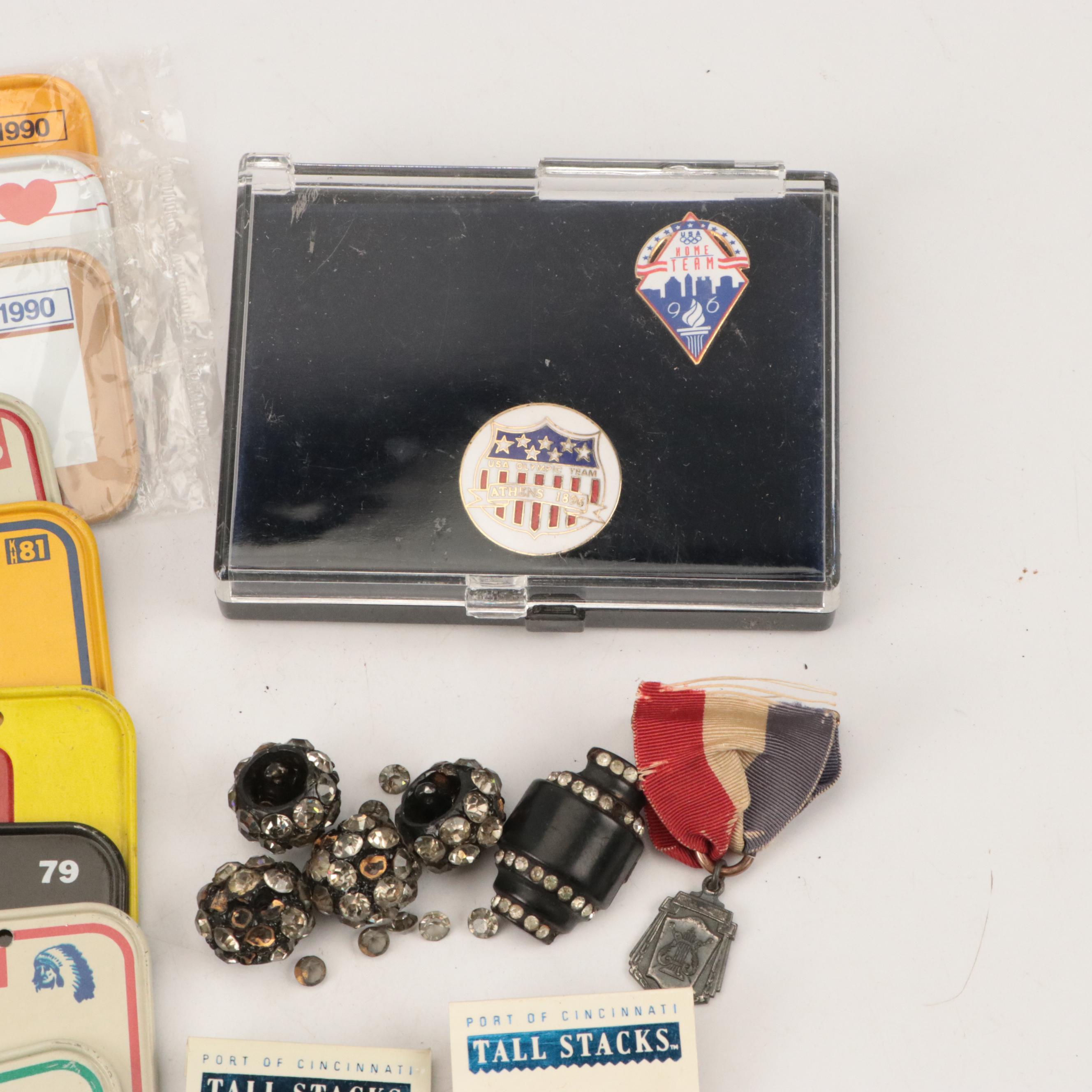 Souvenir License Plates, Pins, and More, 20th Century