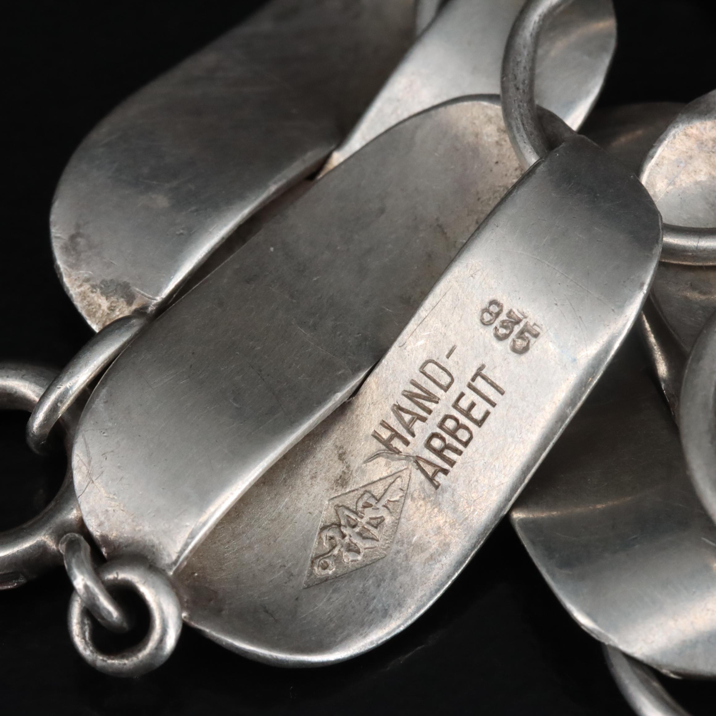 German 835 Silver Handmade Bracelet