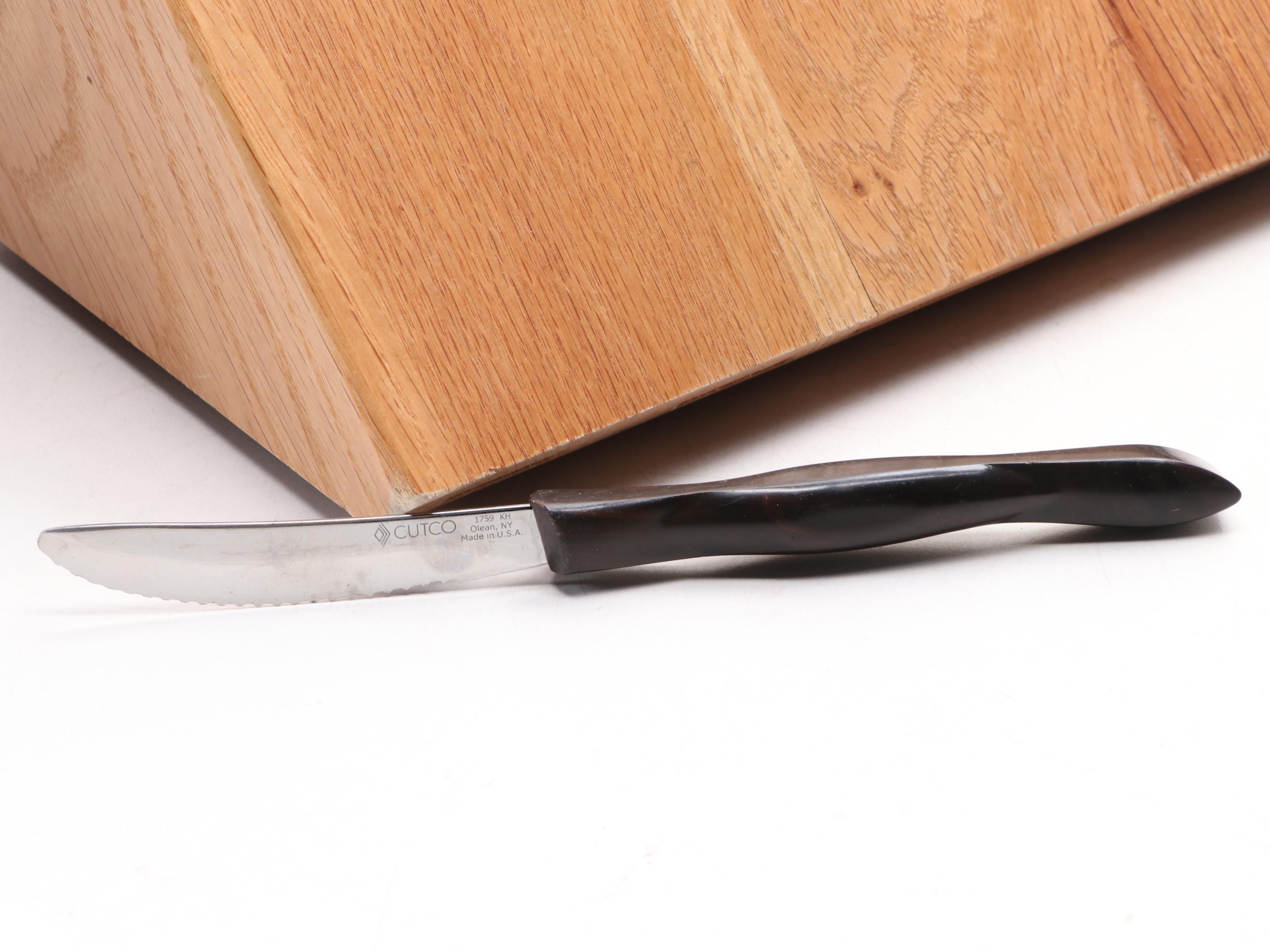 Cutco Ultimate Set Knife Set with Steak Knives and Block