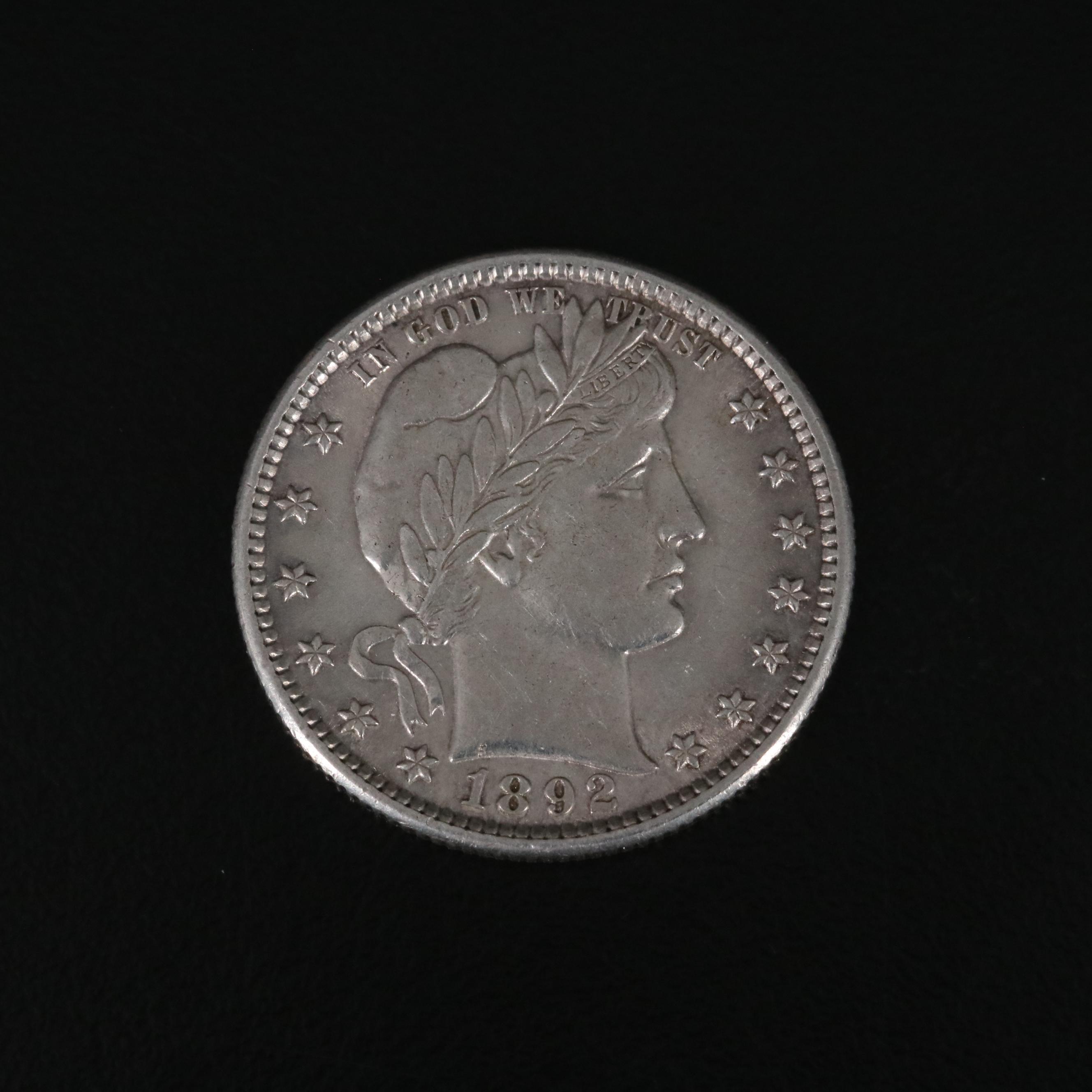1892 Barber Quarter