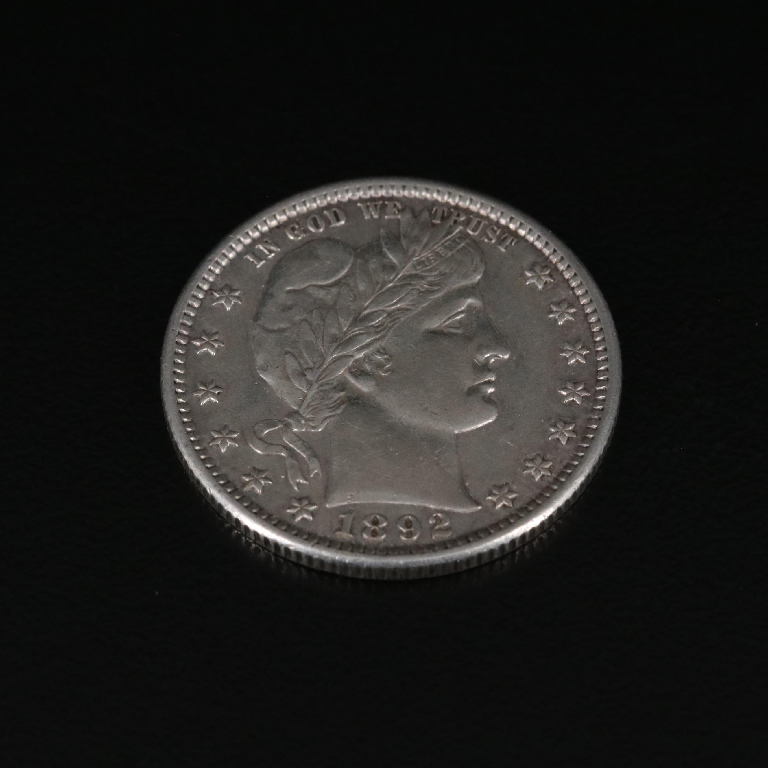 1892 Barber Quarter