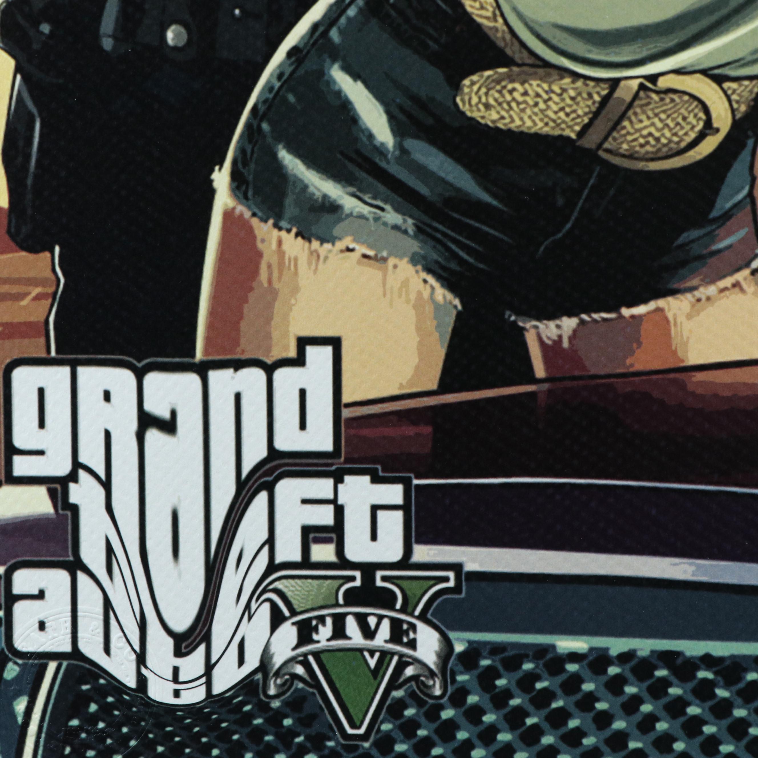 Death NYC Pop Art Graphic Print of G.T.A. Grand Theft Auto