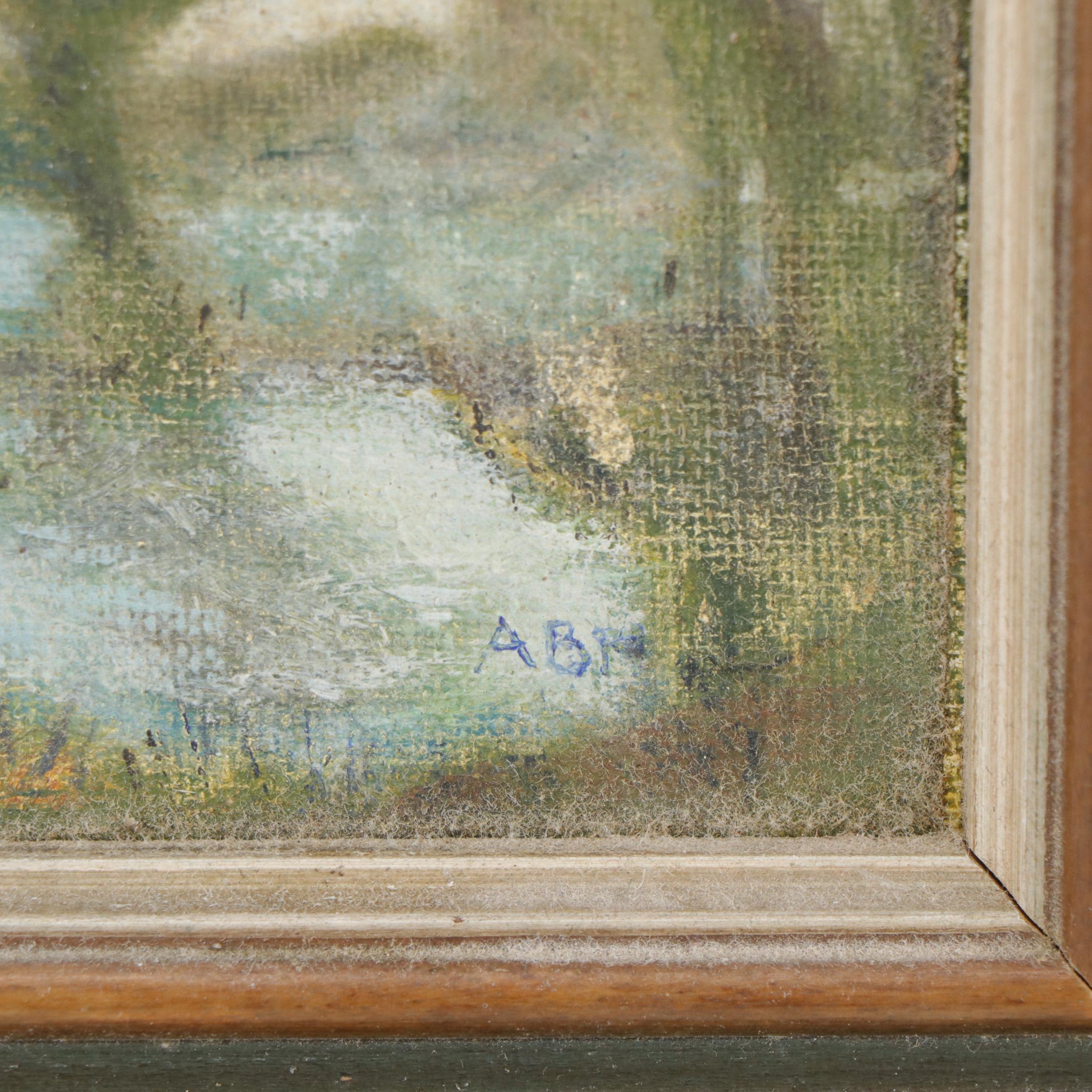 Pond Landscape Oil Painting