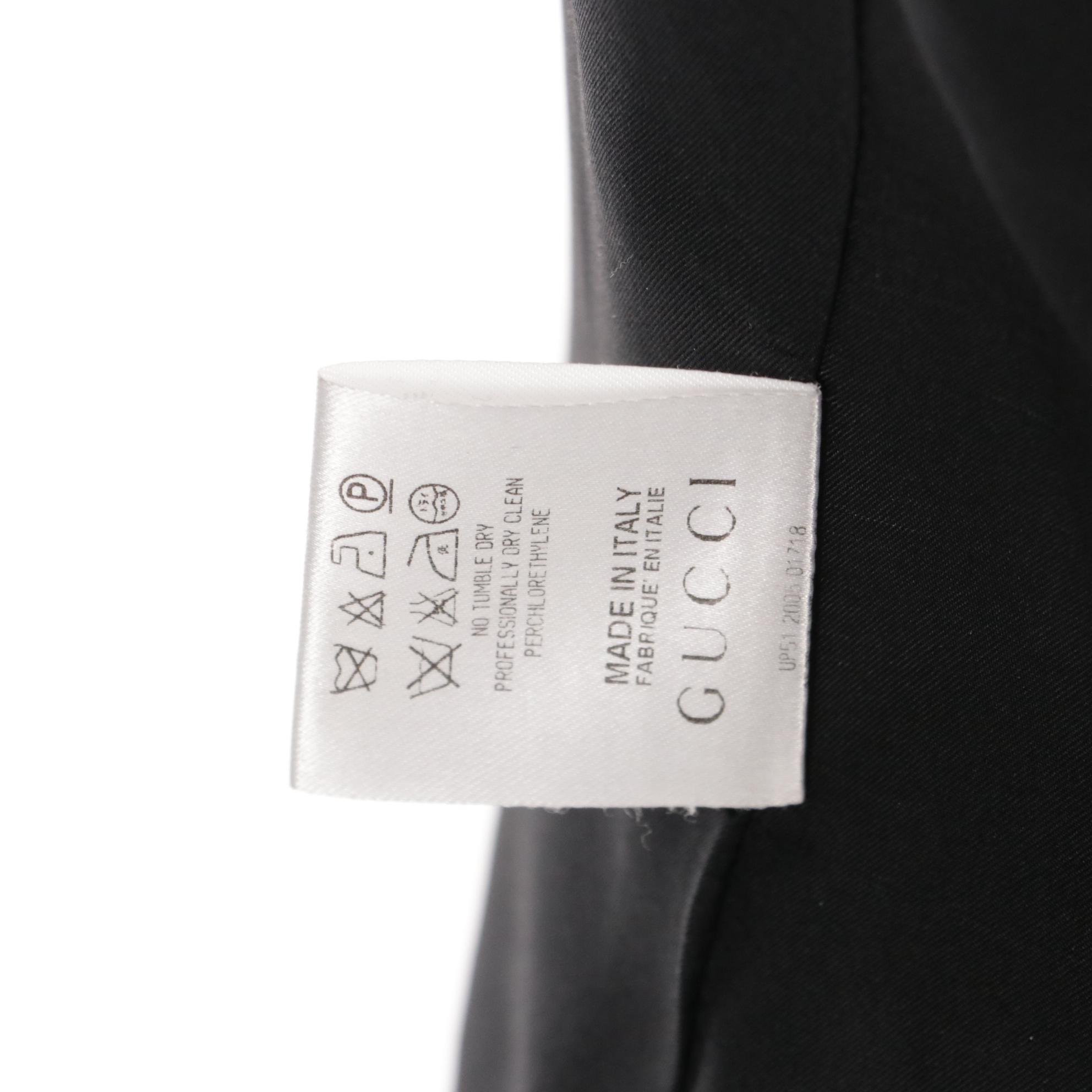 Gucci Black Silk Single-Button Tuxedo Jacket