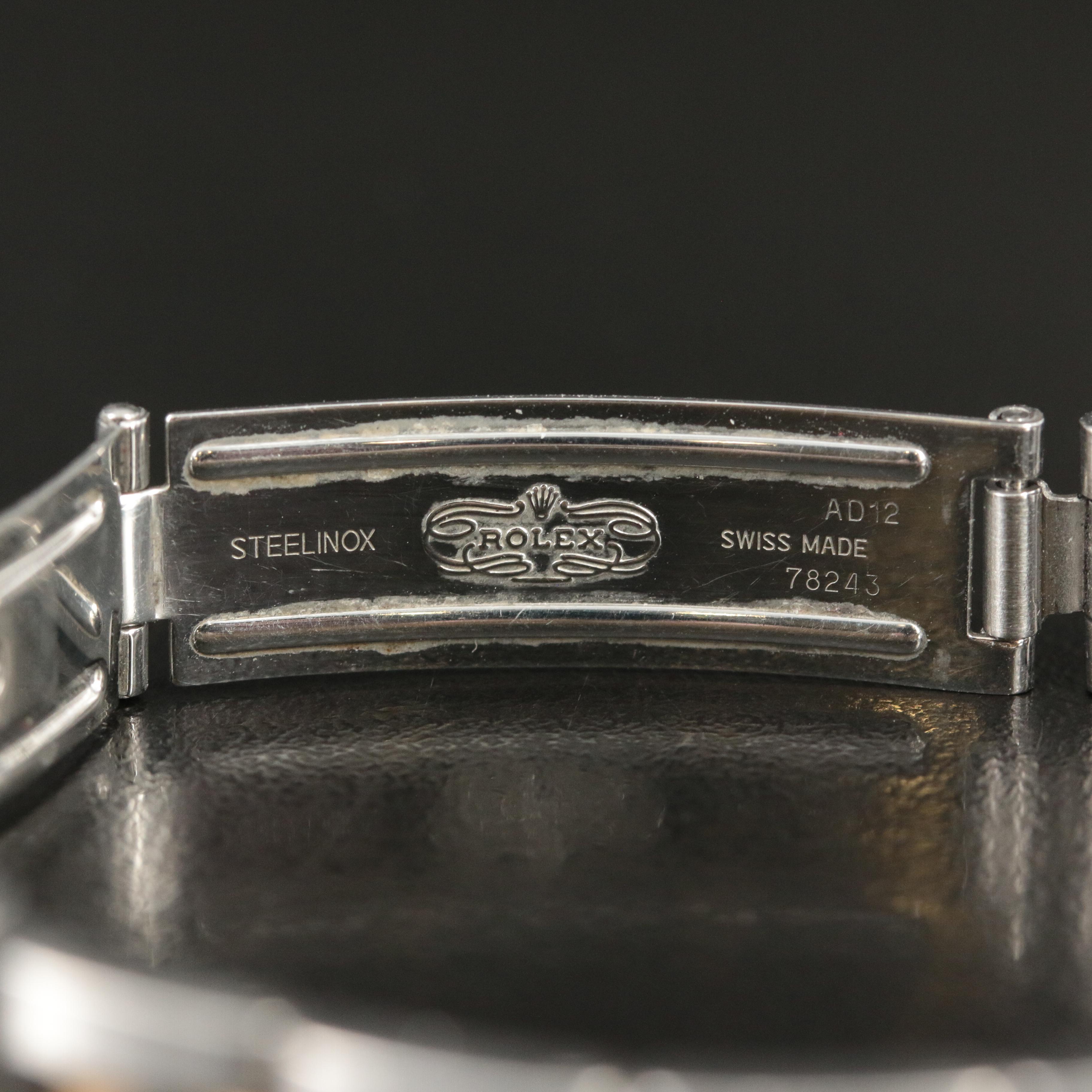 2004 Rolex Pyramid Roman Dial Datejust Watch