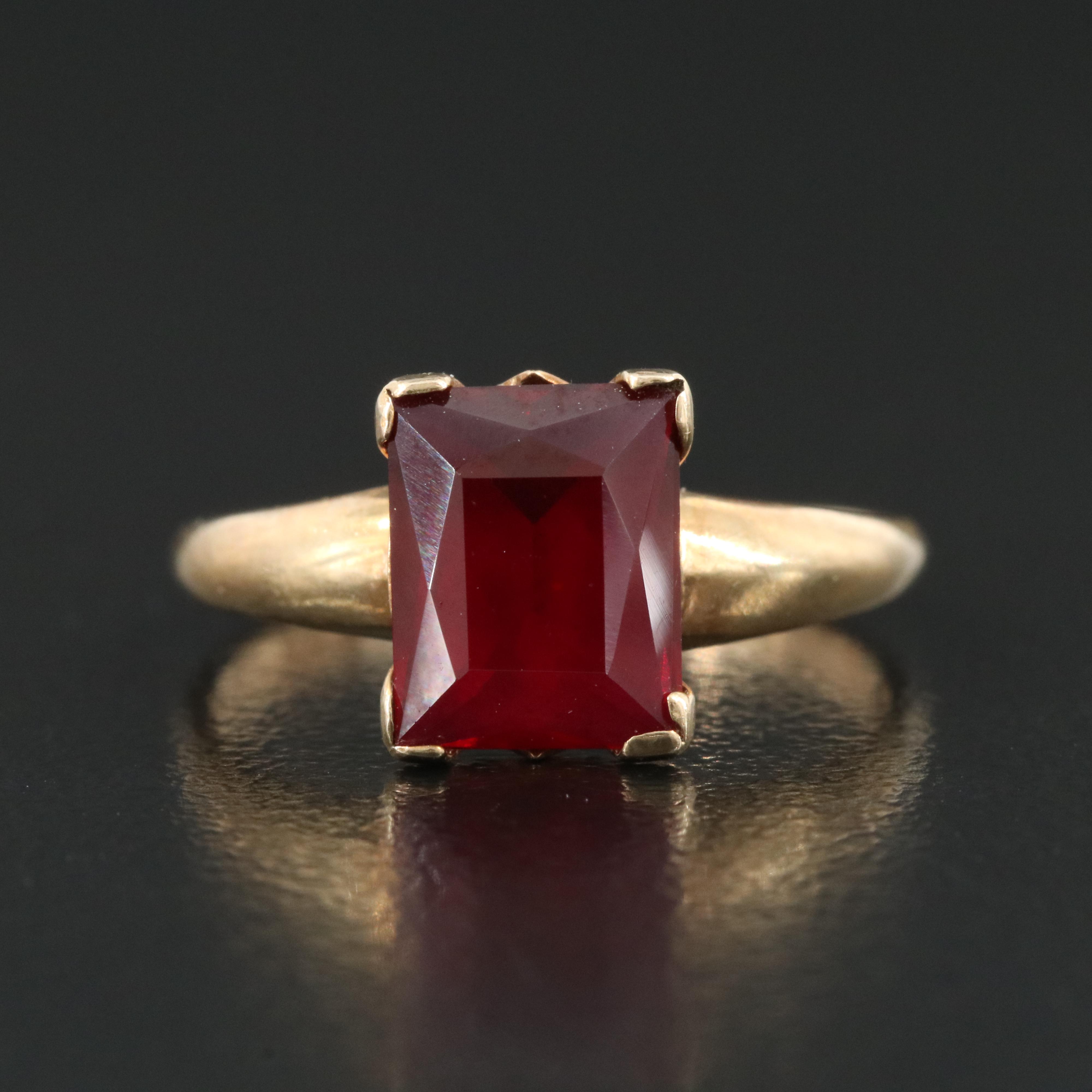 Vintage 10K Ruby Ring