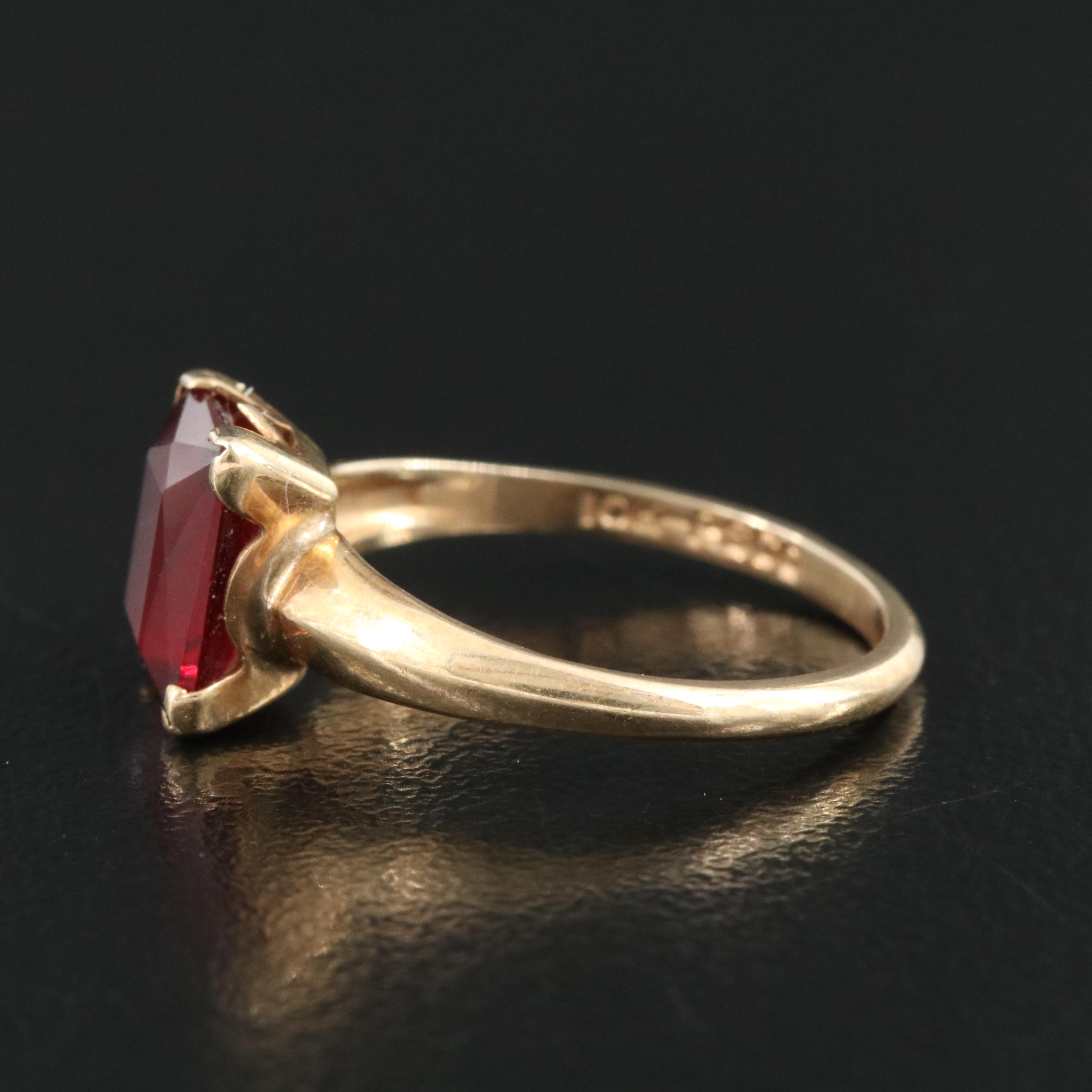 Vintage 10K Ruby Ring