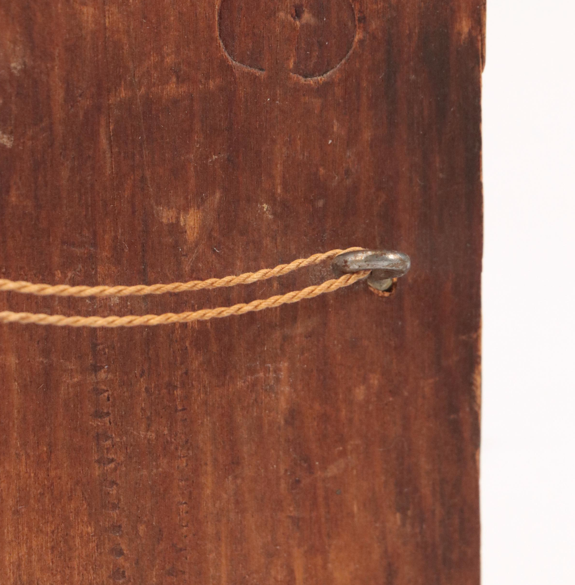 Classical Motif Bronze Low Relief Plaques on Wood