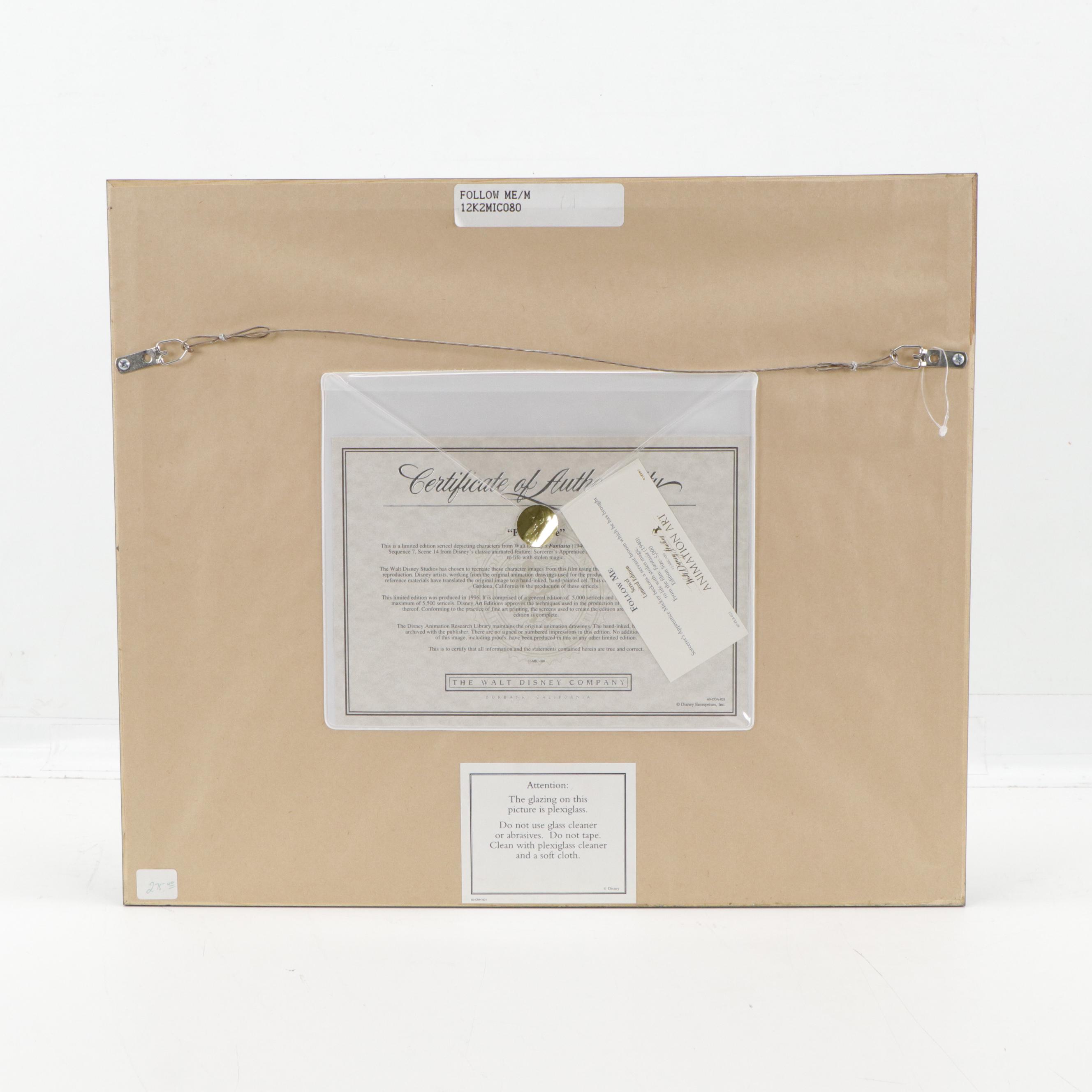 Disney Mickey Mouse Sericel "Follow Me," 1996