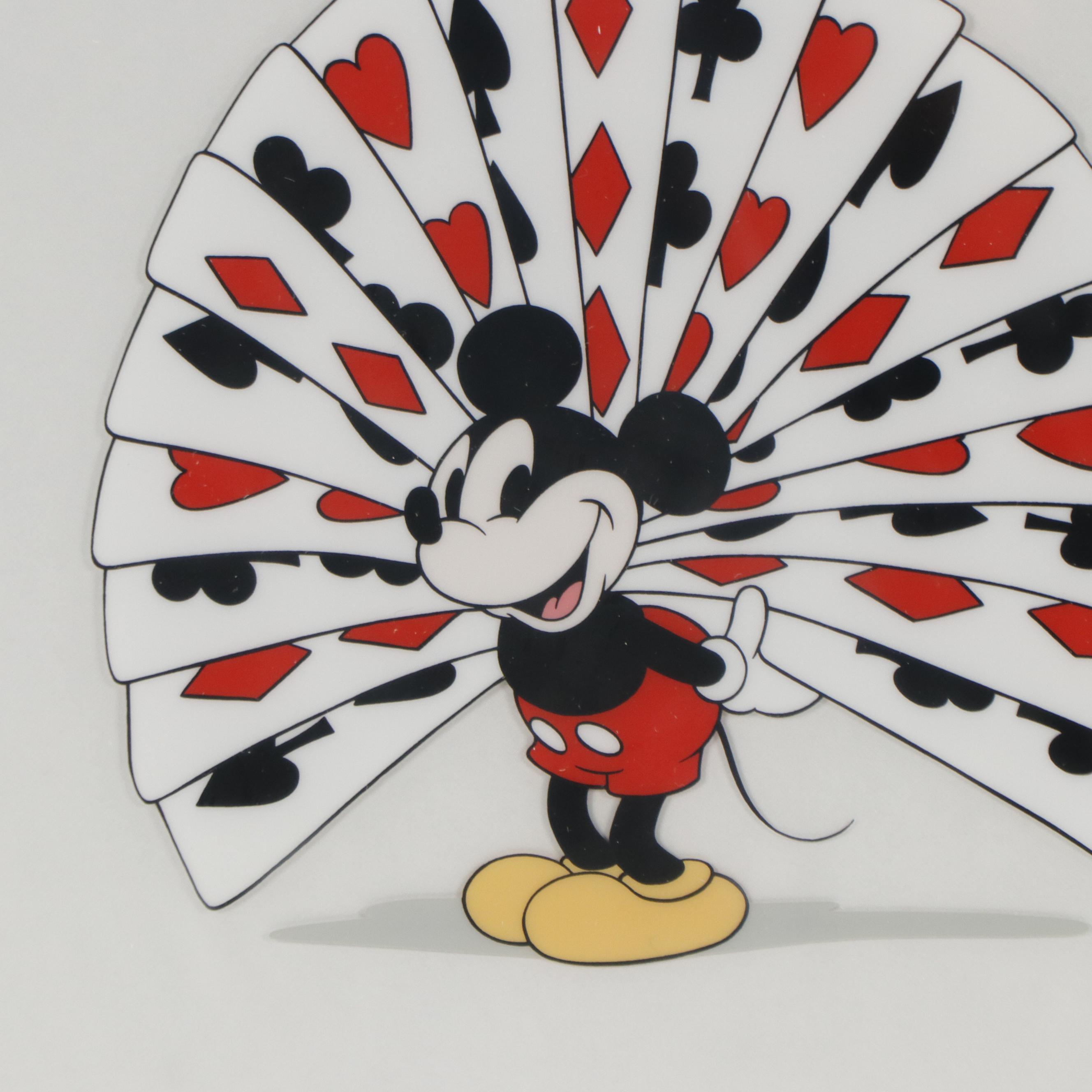 Disney Mickey Mouse Sericel "Proud As a Peacock," 1995