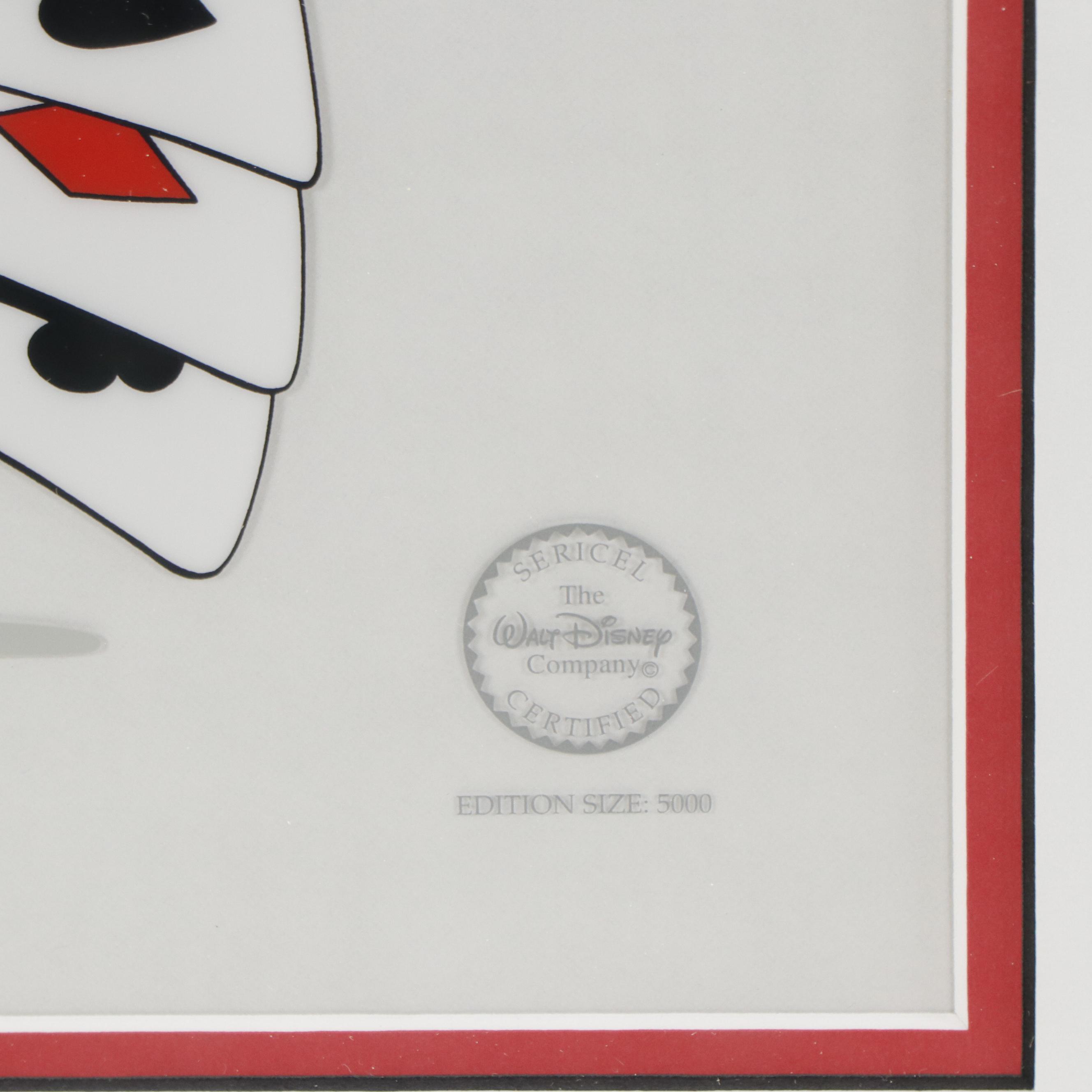 Disney Mickey Mouse Sericel "Proud As a Peacock," 1995