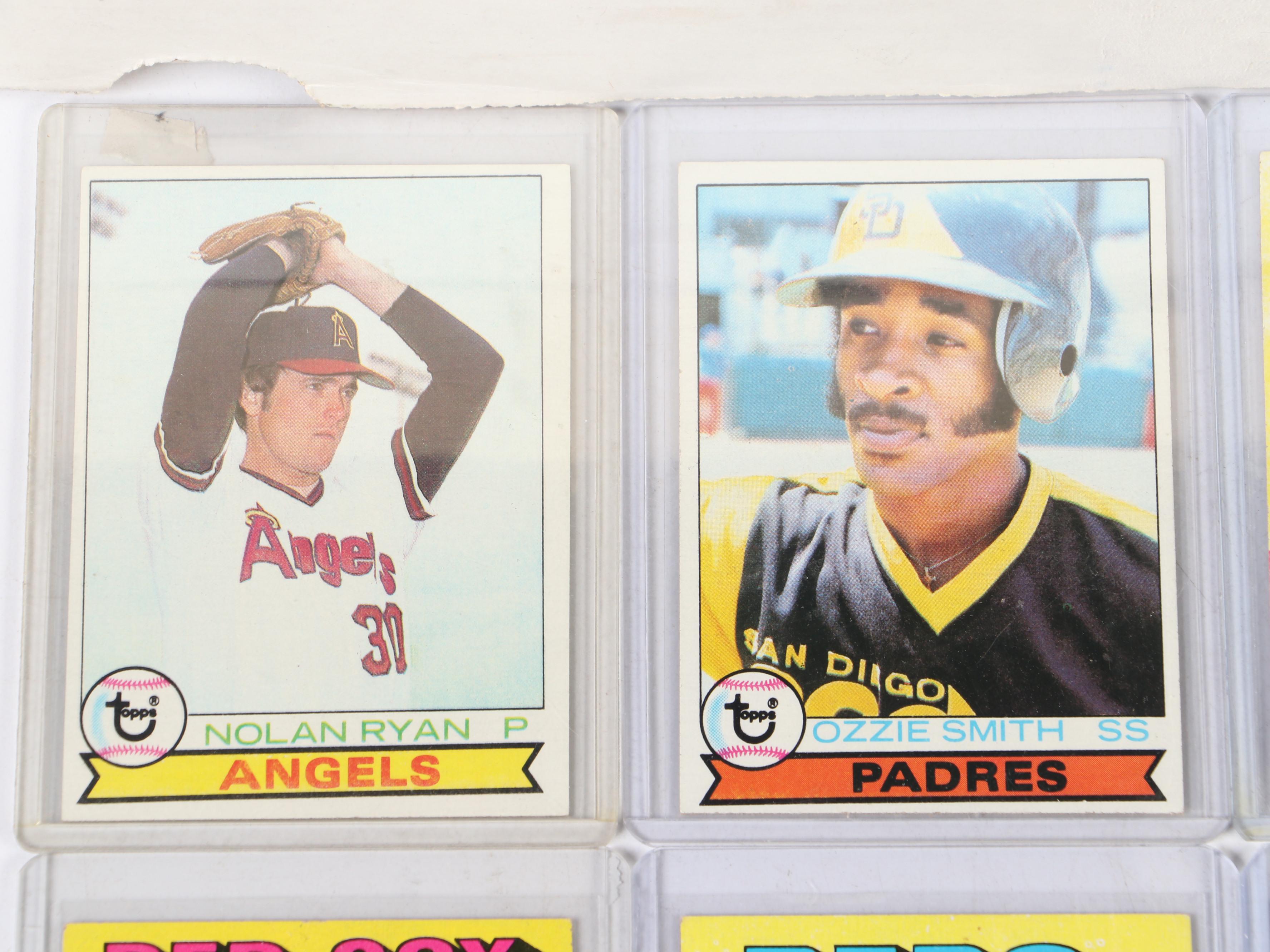 1975 and 1979 Topps Baseball Card Complete Sets Featuring Yount and Brett RCs