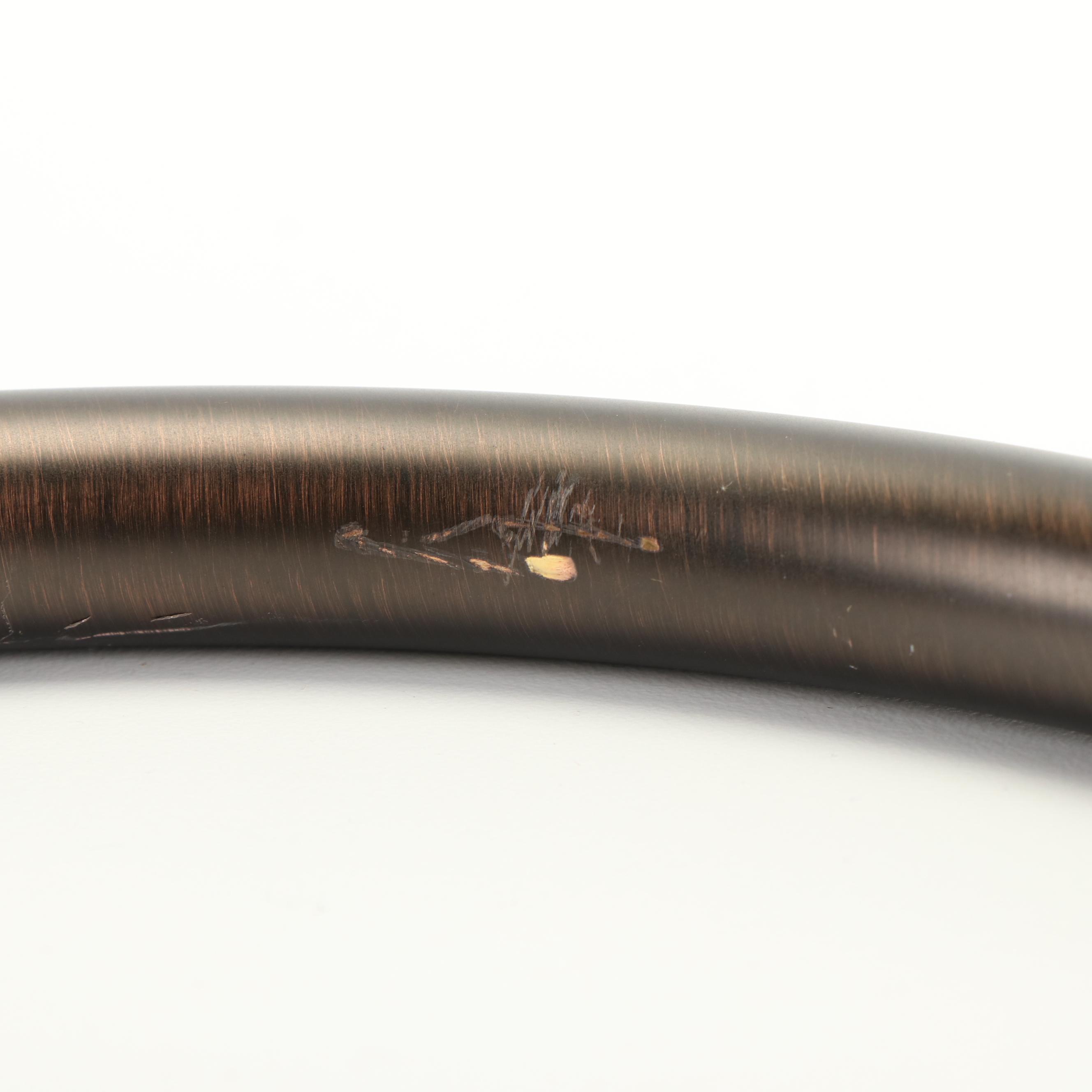 Oil Rubbed Bronze Showerhead and Shower Riser Pipe