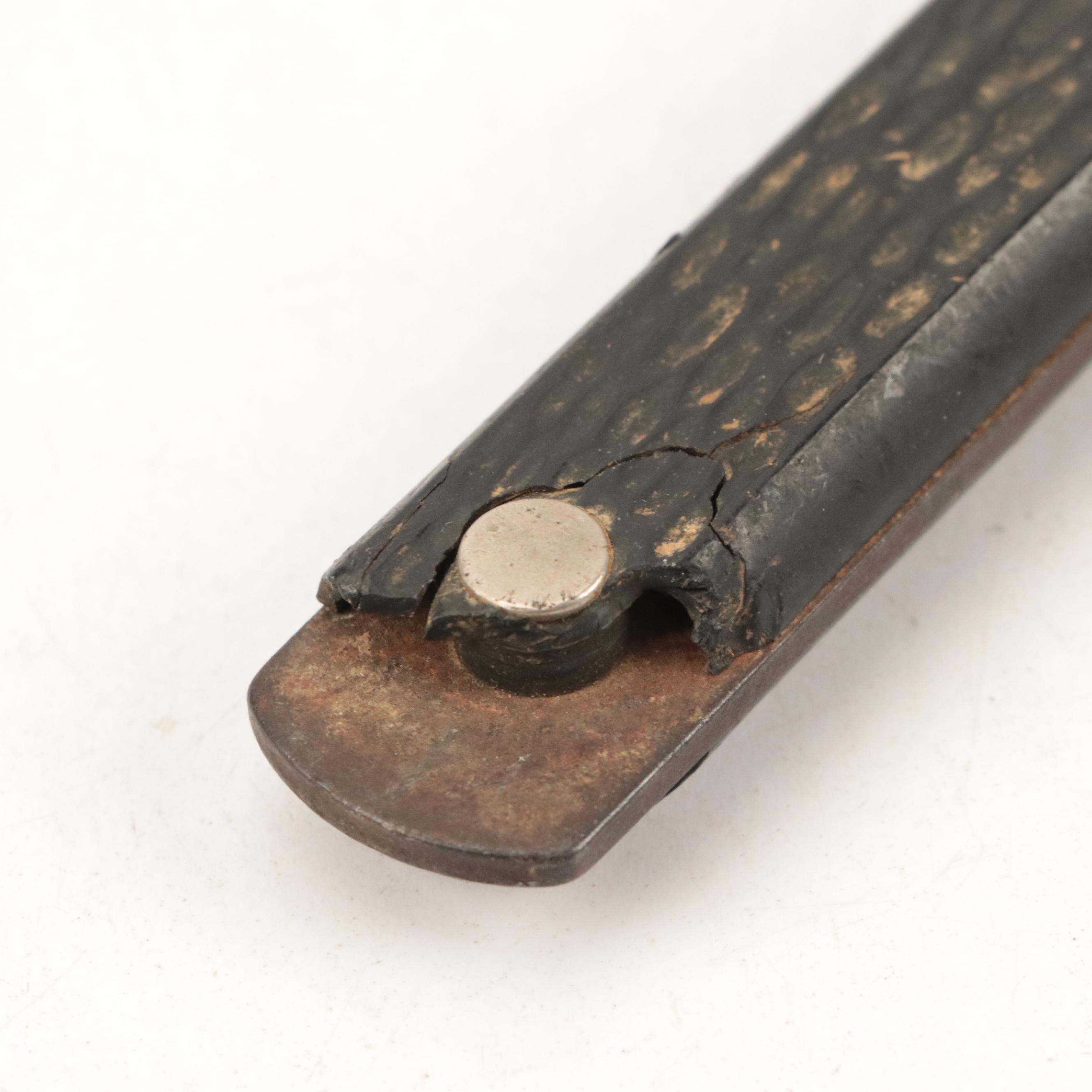 Hunting Knife & Leather Scabbard, Souvenir Kukri With Chakmak & Karda in Sheath