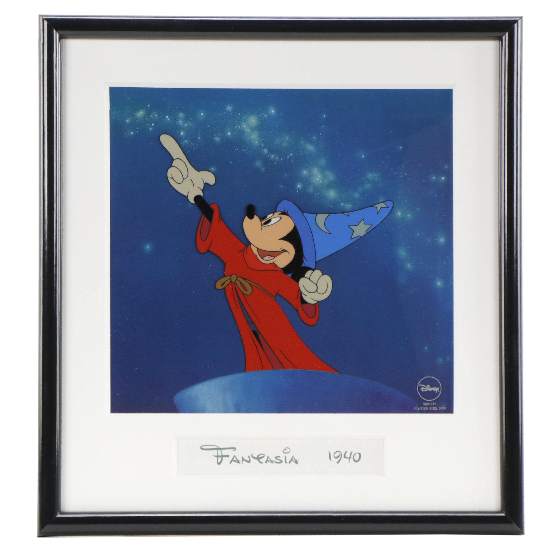 Disney Mickey Mouse Sericel "Sorcerer Mickey," 1998