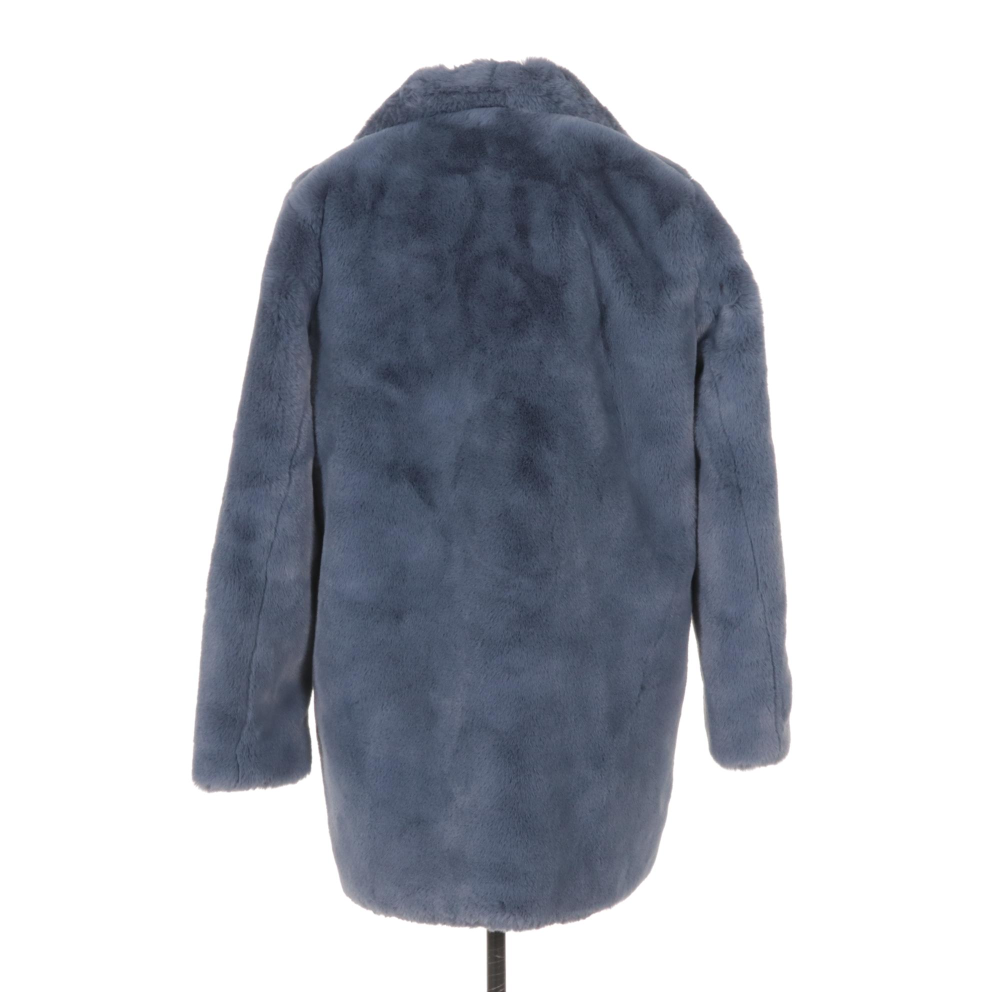 Apparis Blue Faux Fur Jacket