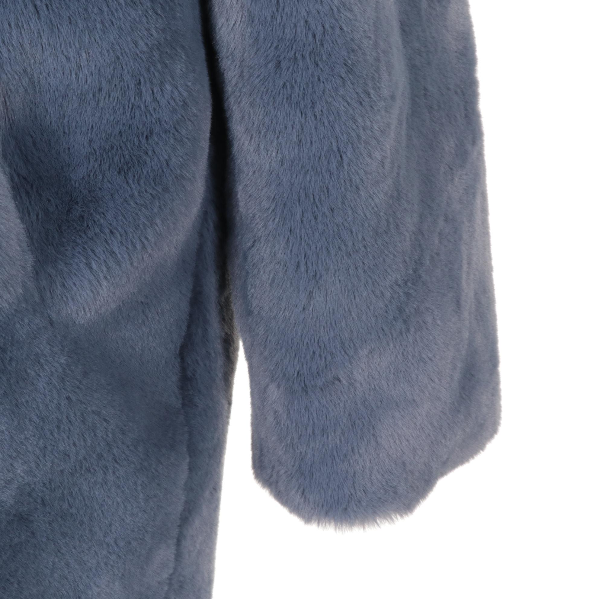 Apparis Blue Faux Fur Jacket