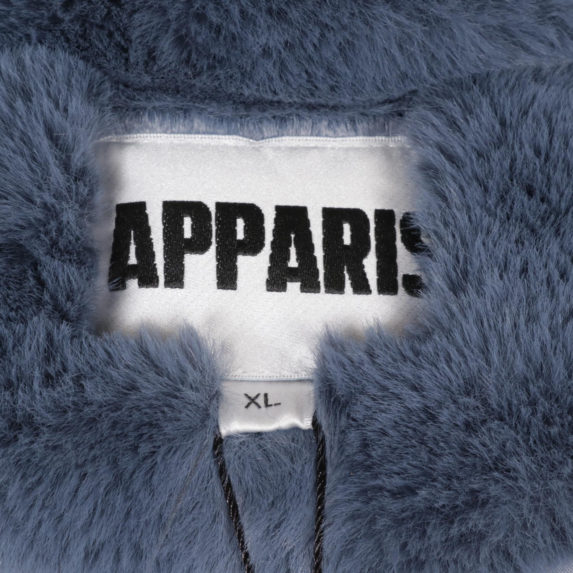 Apparis Blue Faux Fur Jacket
