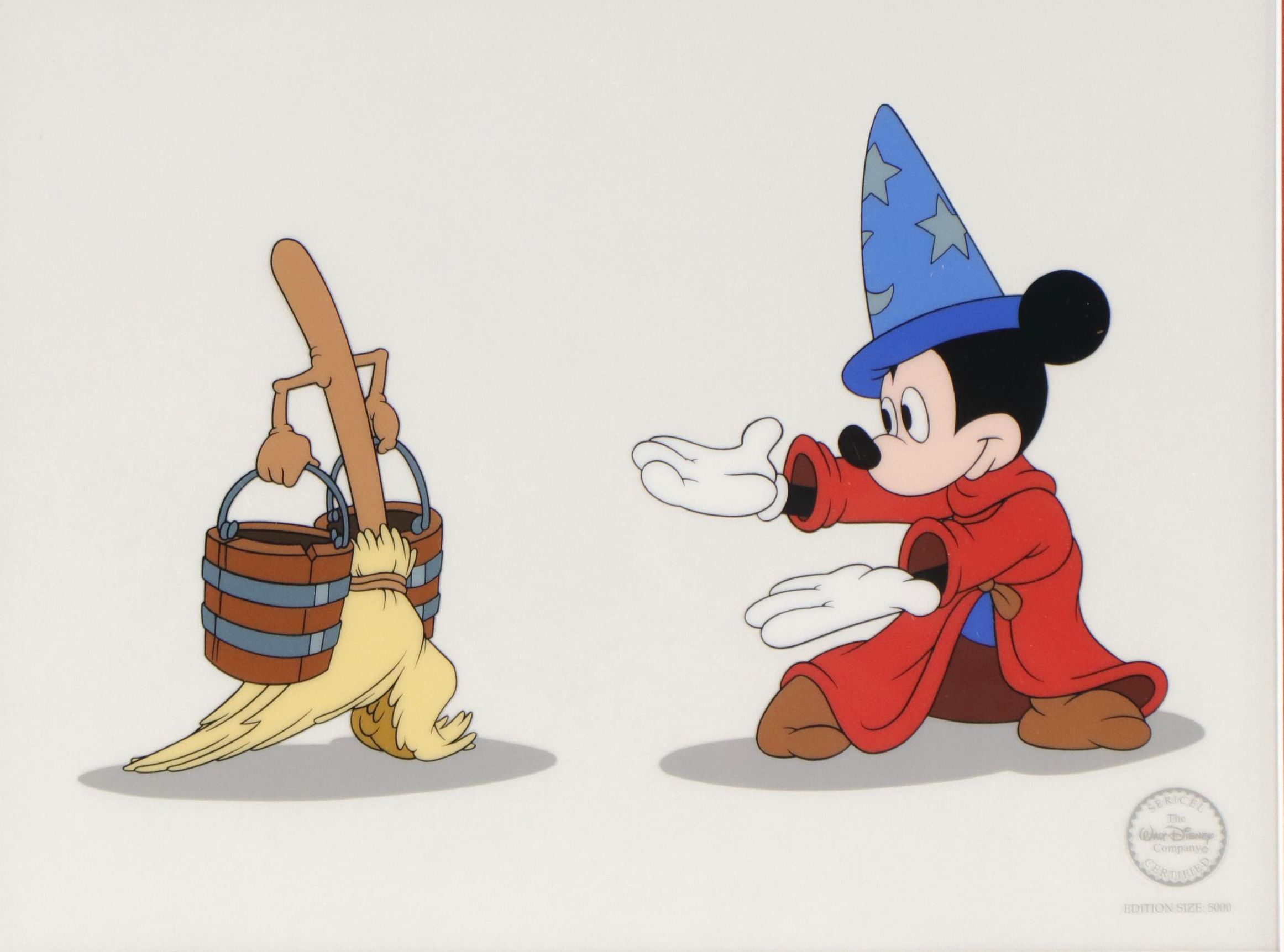 Disney Mickey Mouse Sericel "Follow Me," 1996