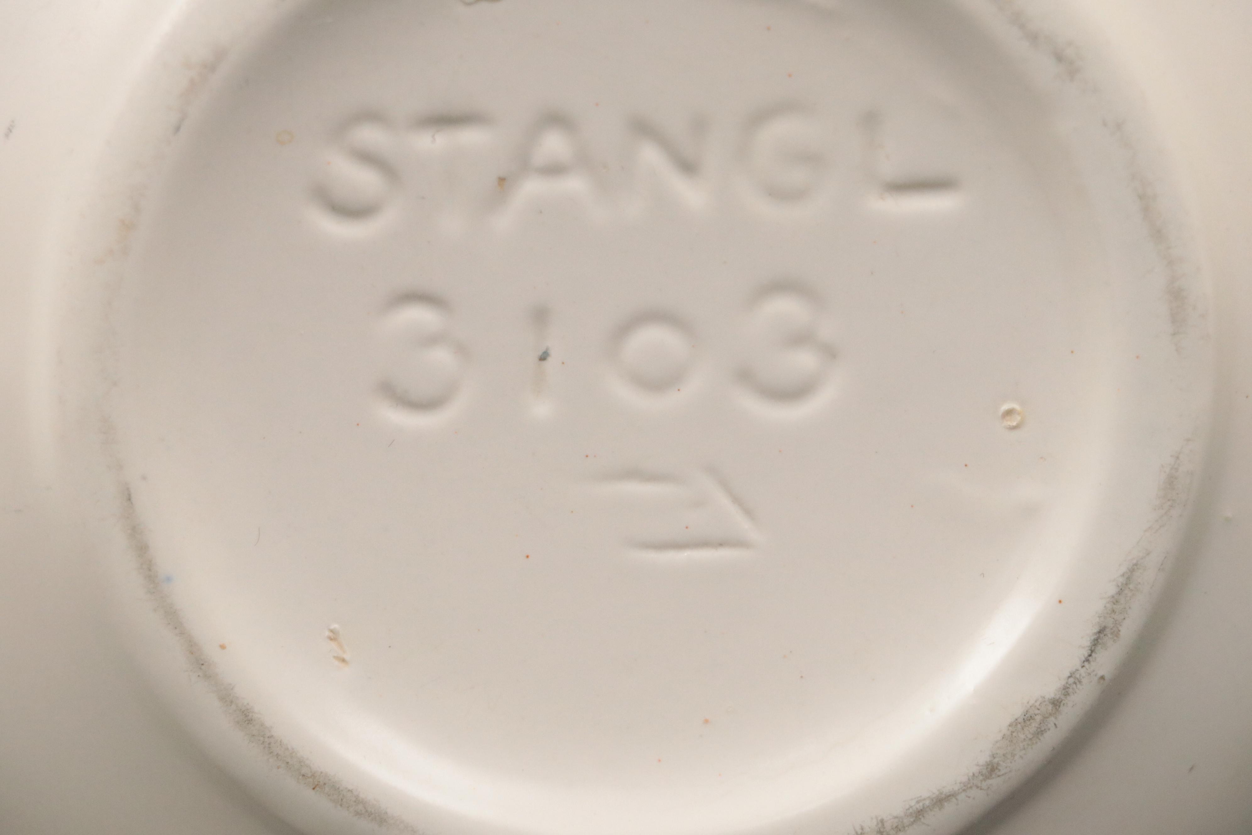 Stangl Pottery Handled White Ceramic Vases with Other Art Pottery Bud Vases