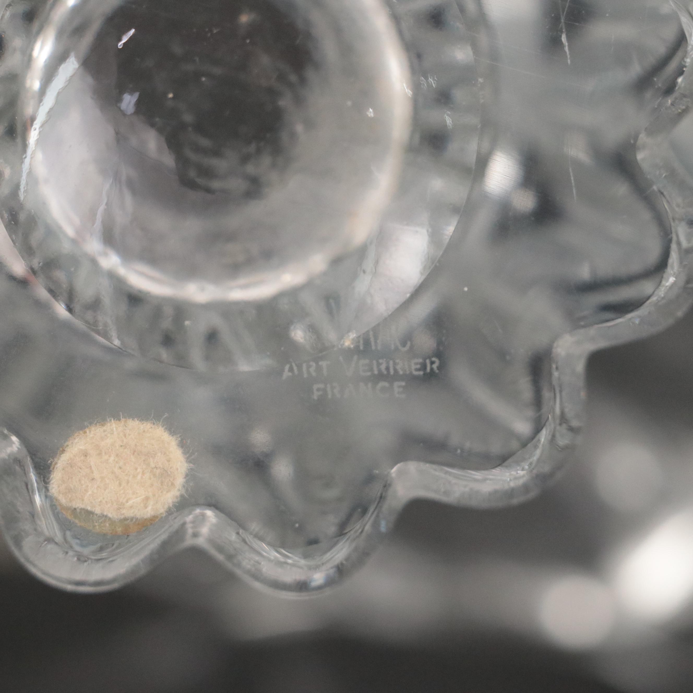 Cofrac Art Verrier Crystal Vase, Late 20th Century