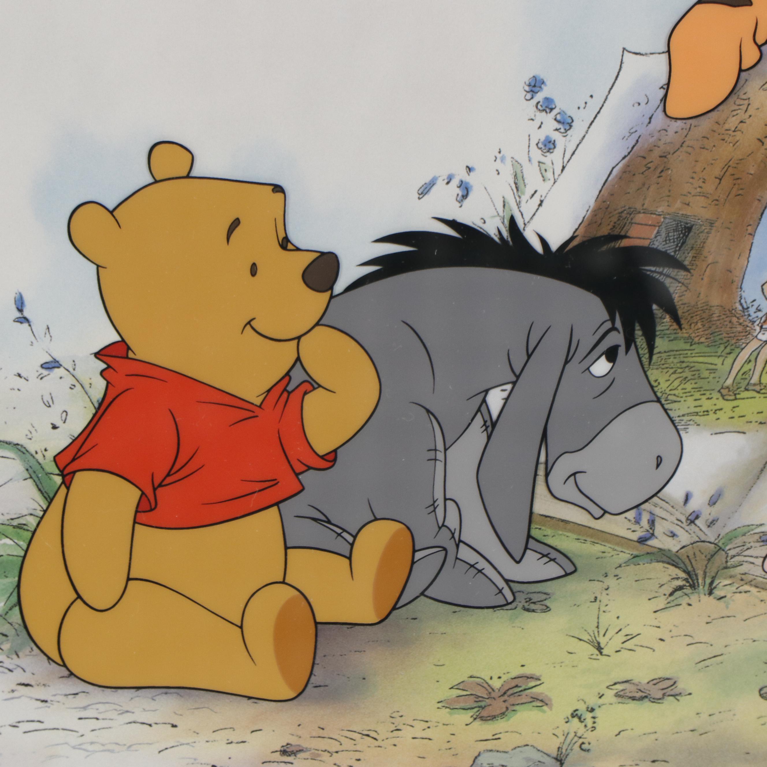 Disney Sericel "Winnie the Pooh and Storytime Too," 1998