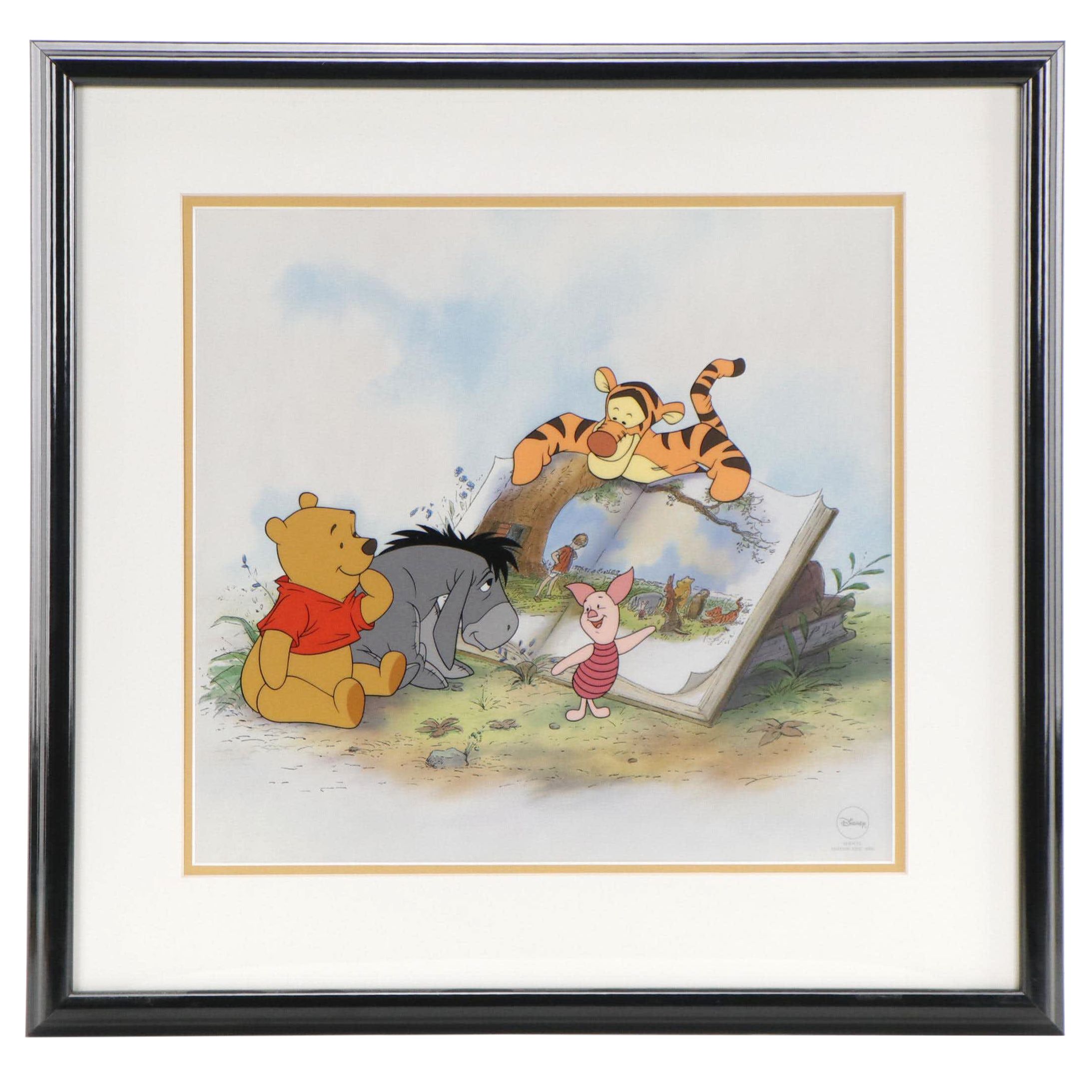 Disney Sericel "Winnie the Pooh and Storytime Too," 1998
